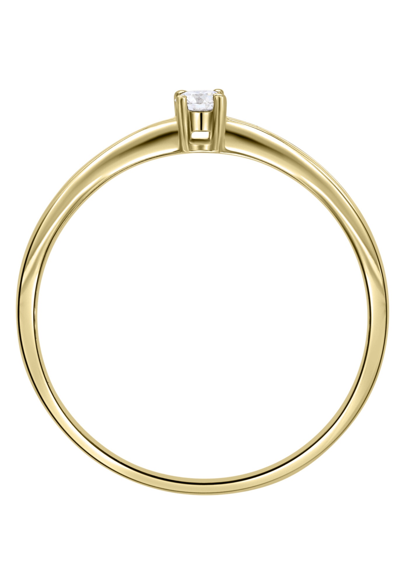 ONE ELEMENT Diamantring »0,07 ct Diamant Brillant Ring aus 585 Gelbgold«