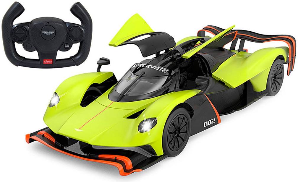 RC-Auto »Aston Martin Valkyrie AMR Pro, grün, 2,4GHz, Tür manuell«, mit LED Beleuchtung