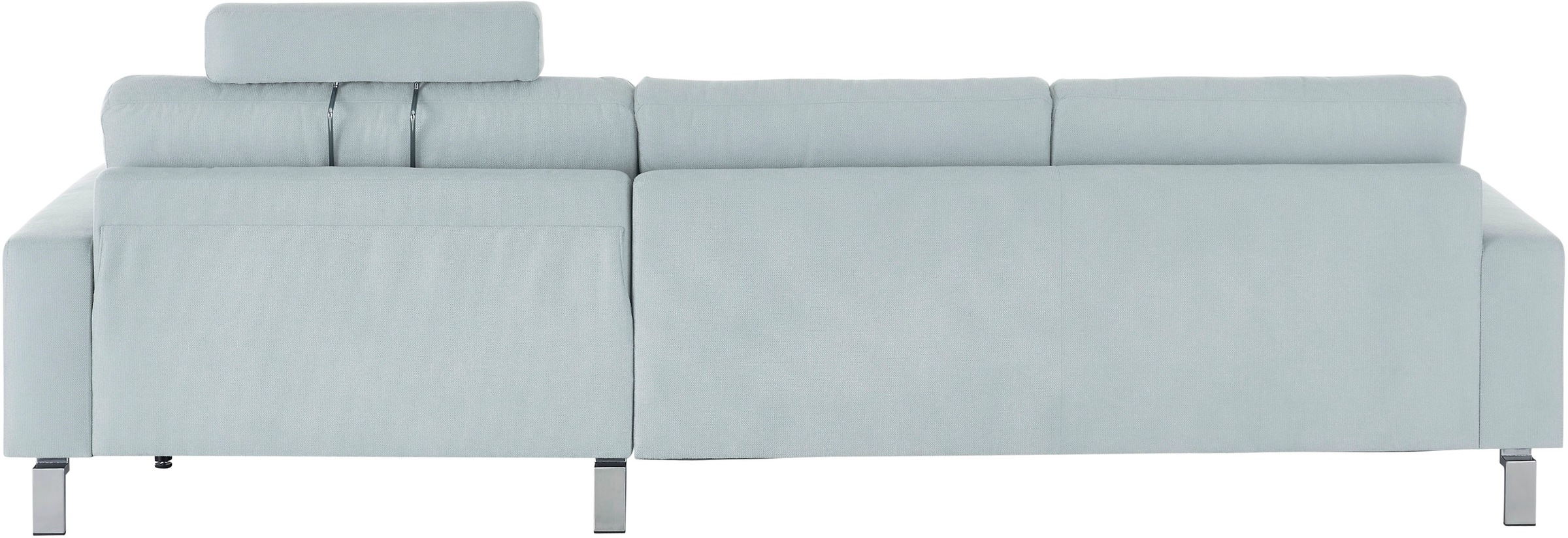 3C Candy Ecksofa »Lecce, wahlweise PUR-Schaumstoff oder Tonnentaschenfederkern« Bett im 2,5-Sitzer, teilmotorische Schlaffunktion im Longchair, L-Form