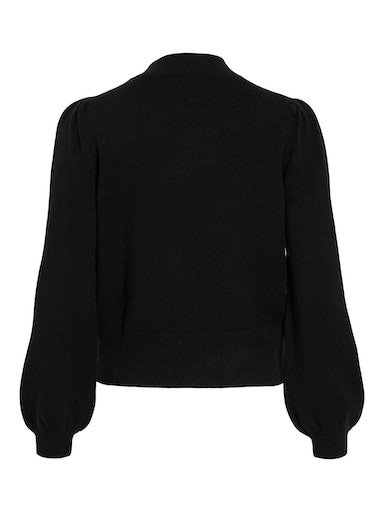 Vila Rundhalspullover »VIRIL TURTLE-NK BALLOON L/S TOP - NOOS« Materialmix, regular fit