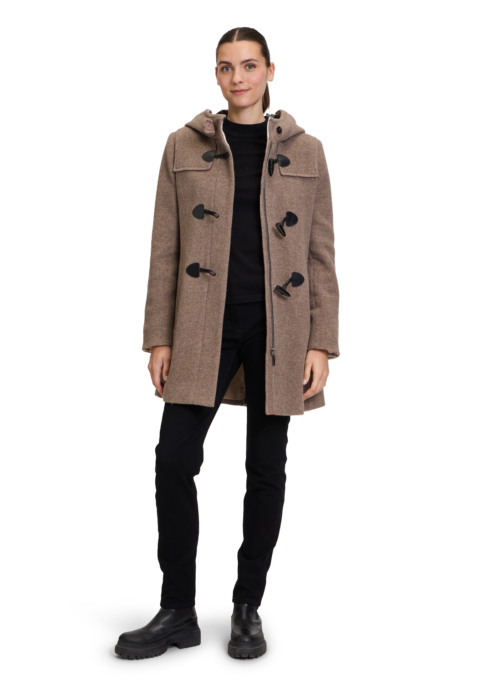 Gil Bret Wolljacke »Dufflecoat mit Kapuze«