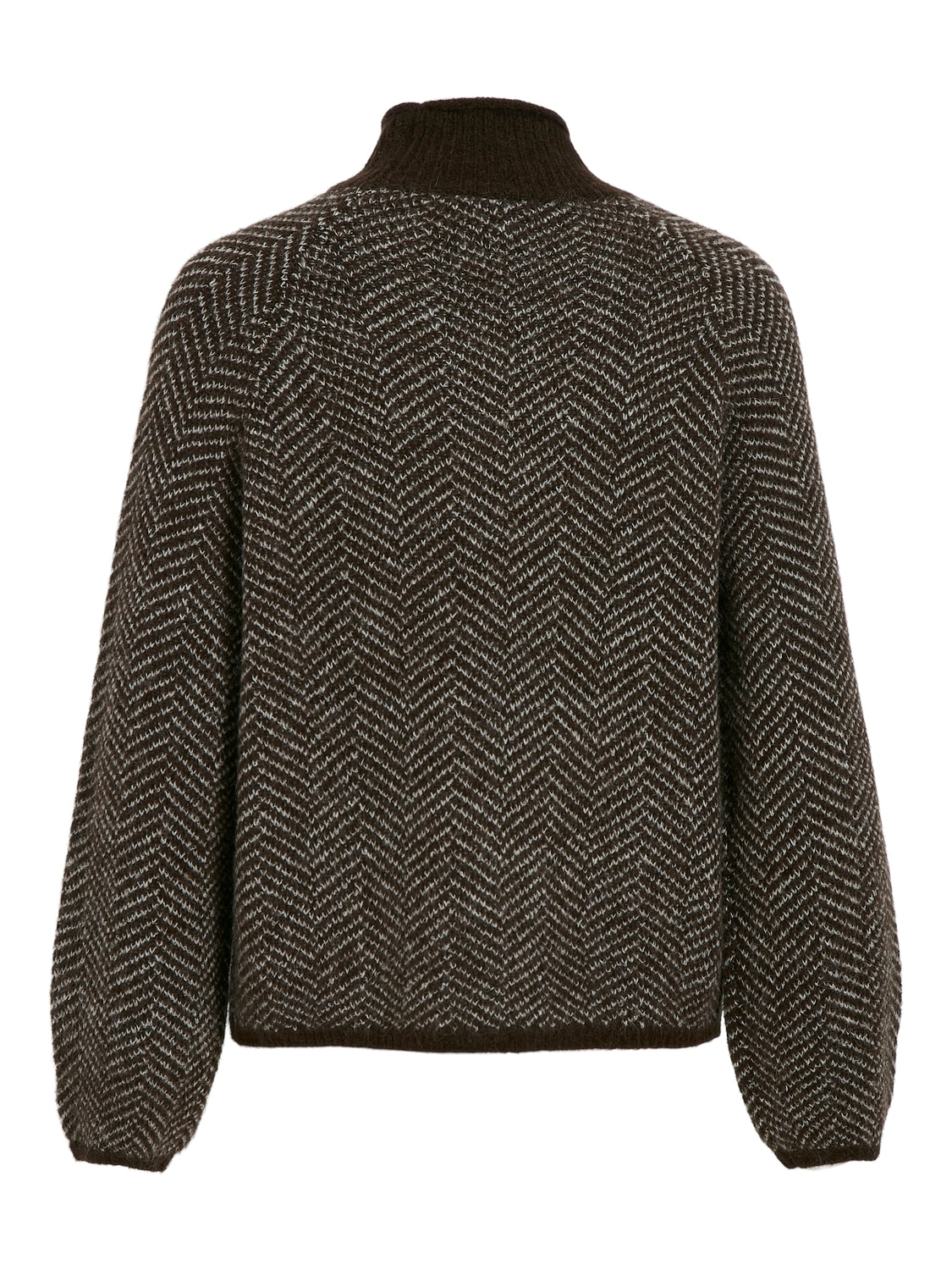 Vila Stehkragenpullover »VILORY HIGH NECK L/S KNIT TOP - NOOS« Materialmix, regular fit