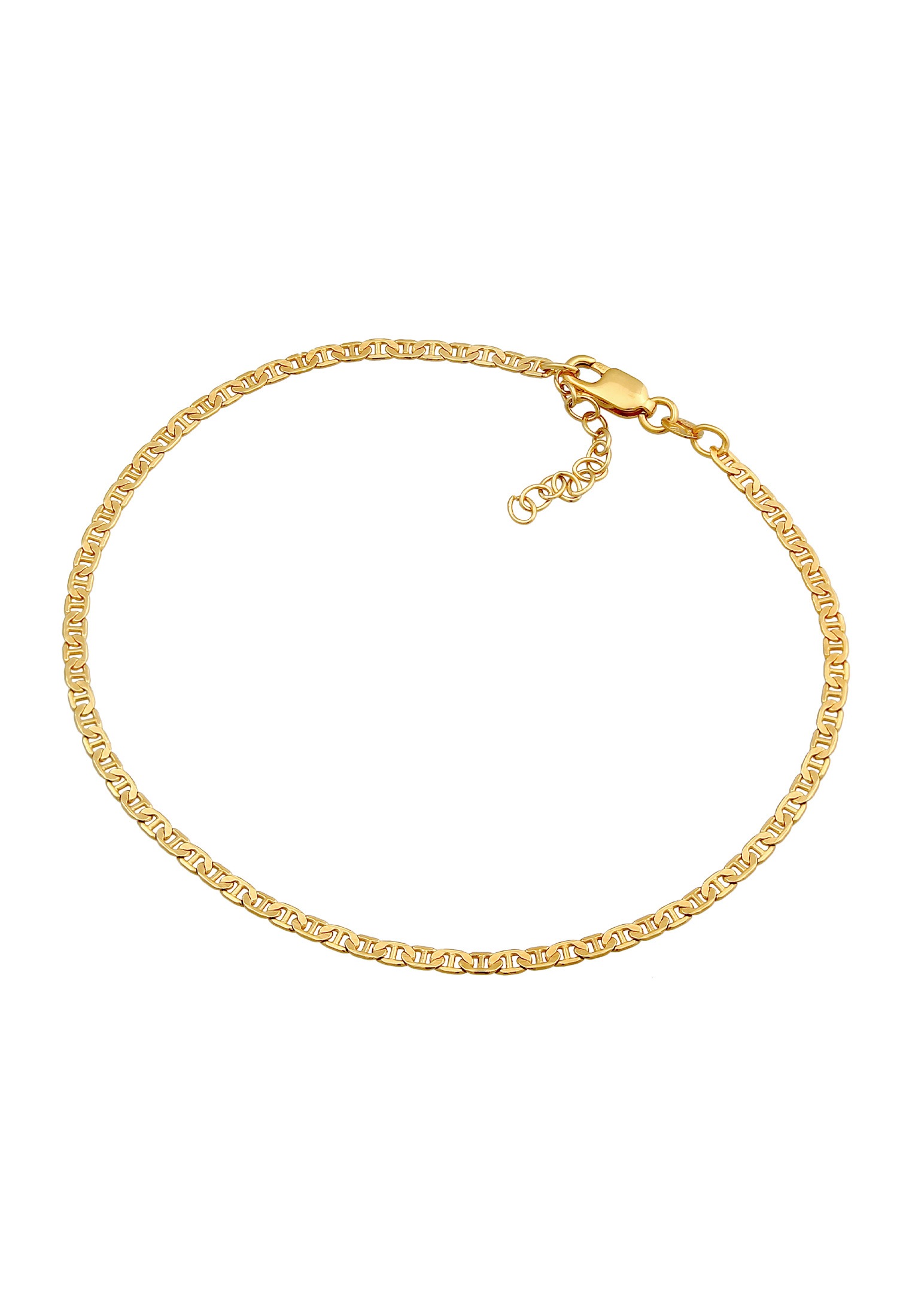 Elli Fußkette »Fußschmuck Stäbchen-Panzerkette Basic 925 Silber«