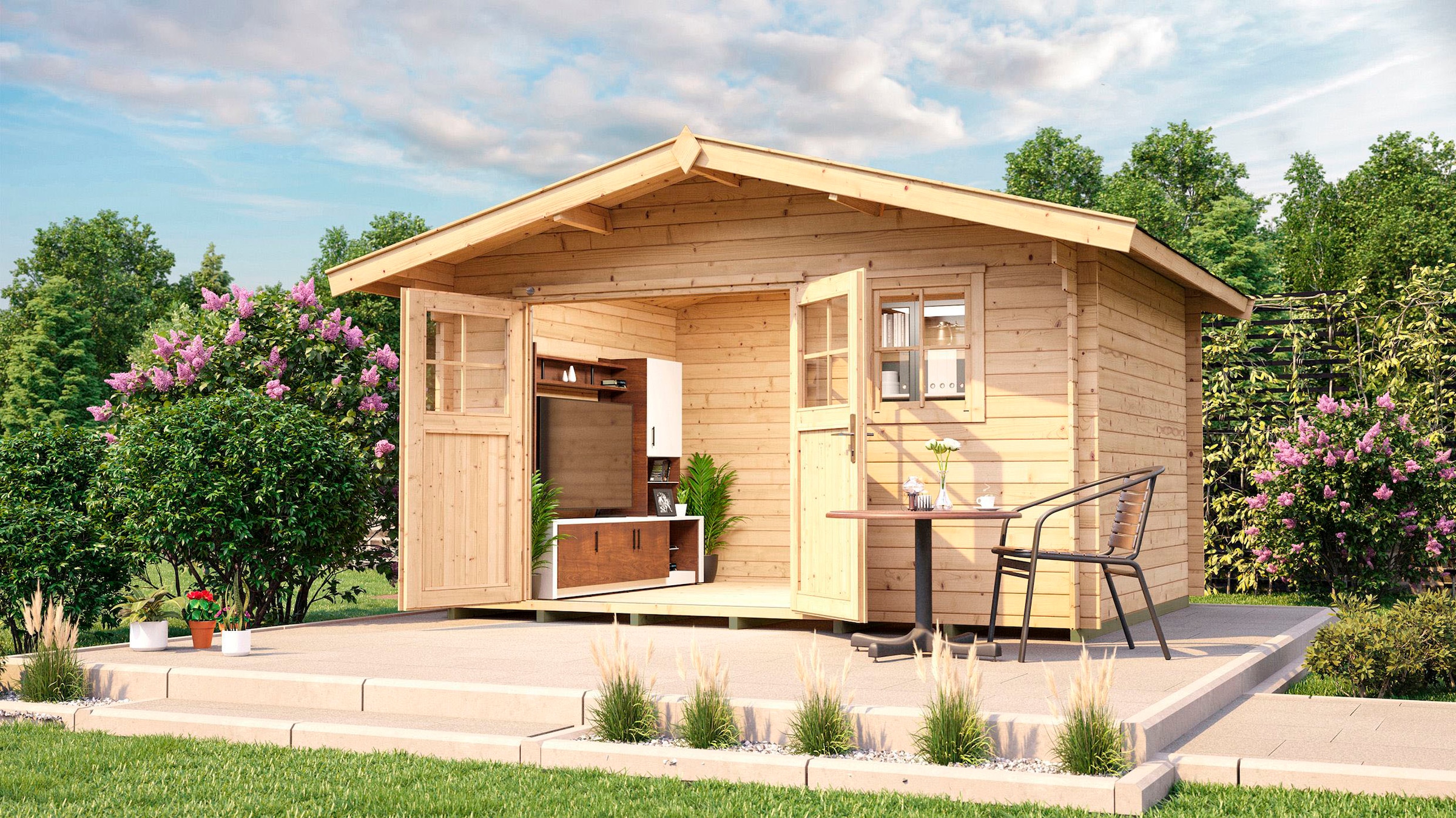 weka Gartenhaus »111 Gr.3, 28 mm, natur«