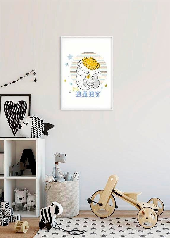 Komar Poster »Dumbo Little Baby«, Anzahl Kinderzimmer, 1), Teile 3 Schlafzimmer, mit | Wohnzimmer St., (Packung, Garantie XXL Jahren Disney, online 1 kaufen