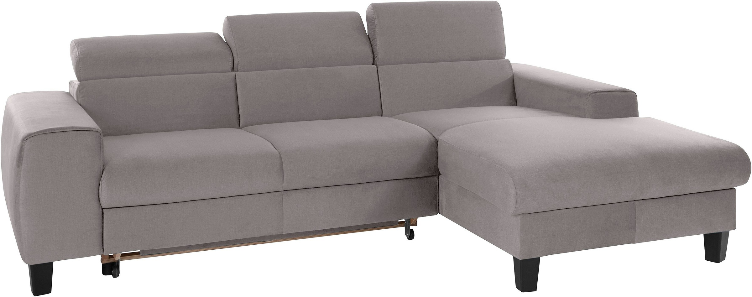 COTTA Polstergarnitur »Morven L-Form«, (Set), Set bestehend aus: Ecksofa mit Kopfteilverstellung & Hocker