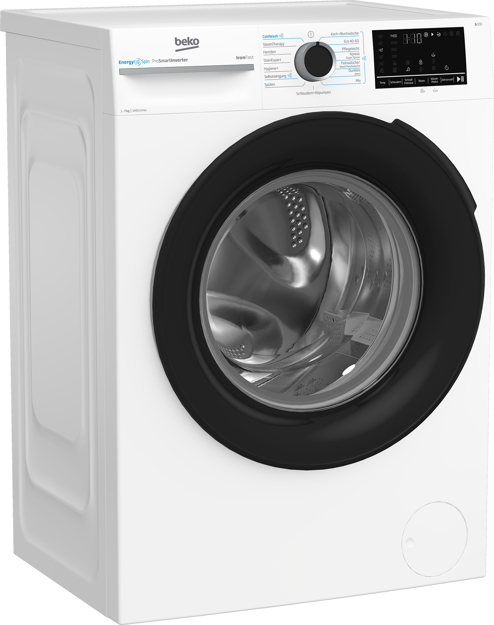 BEKO Waschmaschine »BM3WFU4741N«, 7 kg, 1400 U/min, Waschen mit EnergySpin: Bis zu 35 % Energie sparen – nicht nur in Eco