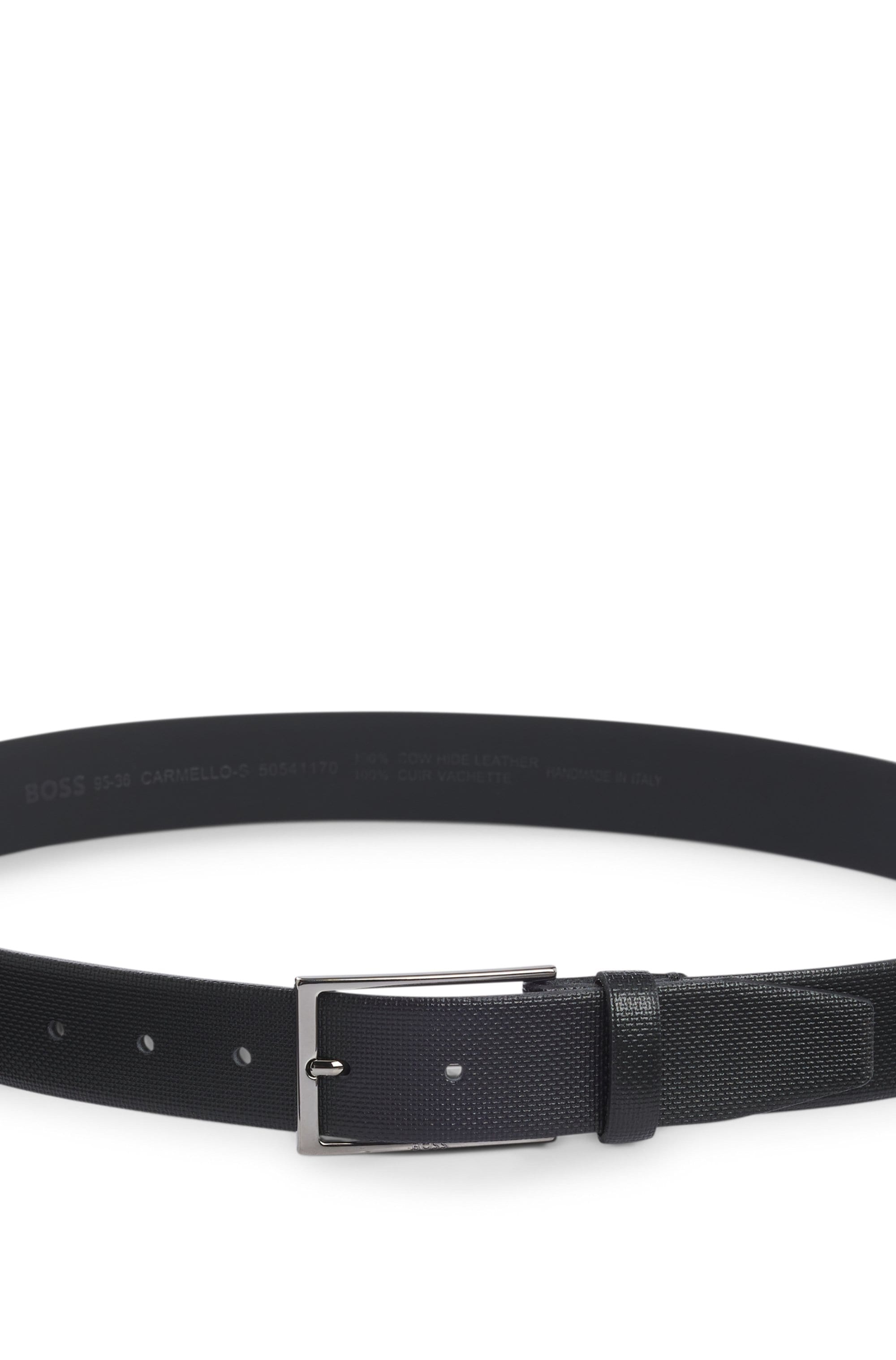 BOSS Ledergürtel »Carmello« in strukturierter Optik