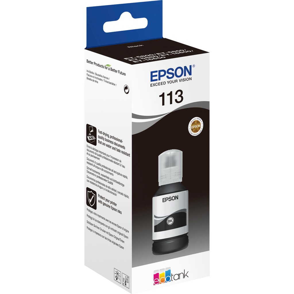 Epson Tintenglas »113 EcoTank Pigment ink bottle«, (1 St.)