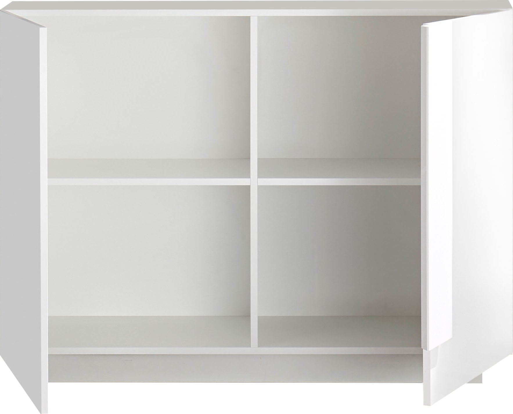 INOSIGN Sideboard »Jupiter, Breite 121 cm, Kommode 2 Türen - Soft Closing, Anrichte,«, moderne Griffblende, FSC®, cleveres Stauraumkonzept
