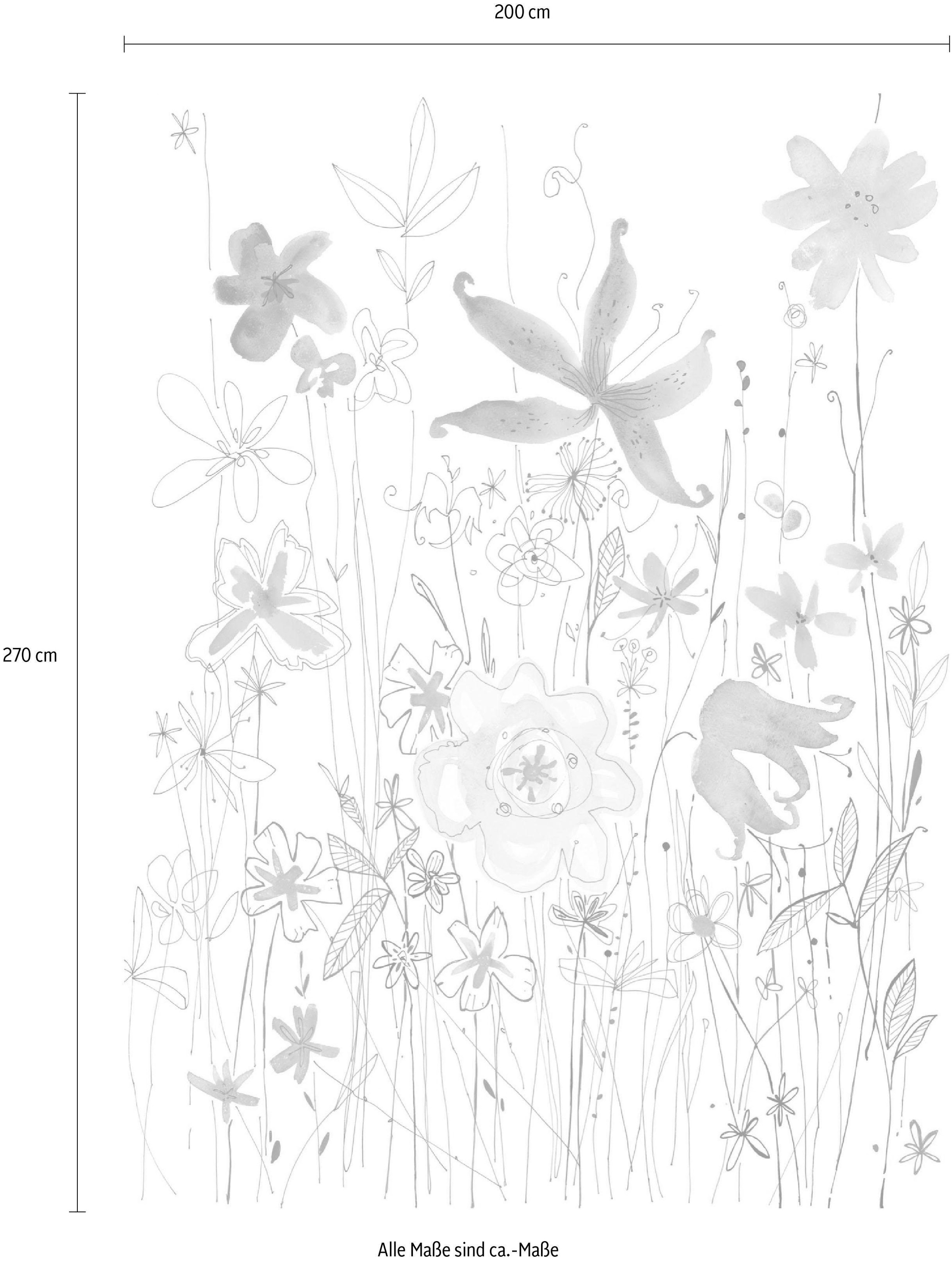 Komar Vliestapete »Digitaldruck Vlies - Joli - Größe 200 x 270 cm«, bedruckt, Wohnzimmer, Schlafzimmer