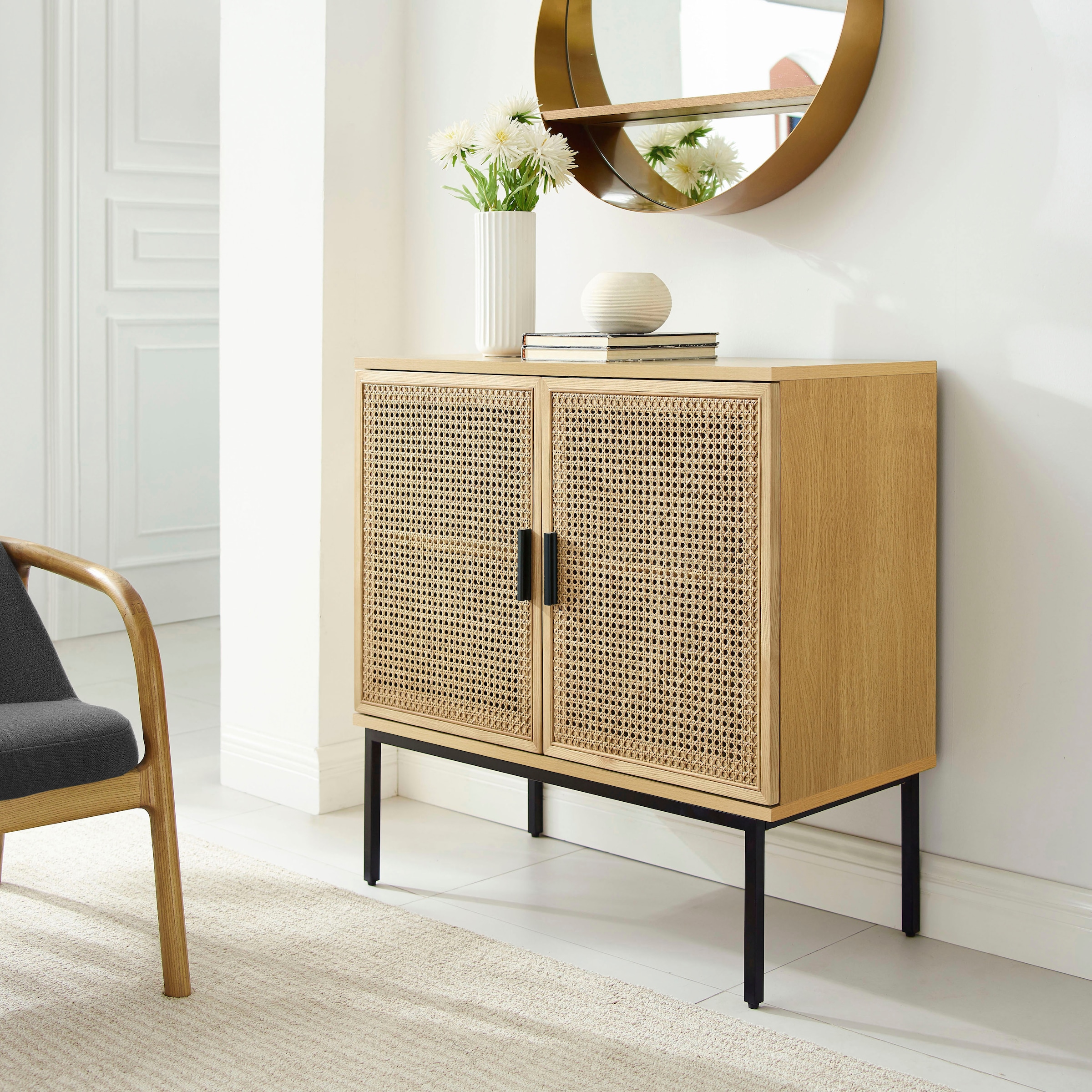 INOSIGN Sideboard »Feines« FSC-Holz, Melamin, MDF, Metall & ABS mit Soft-Close, Breite 85 cm