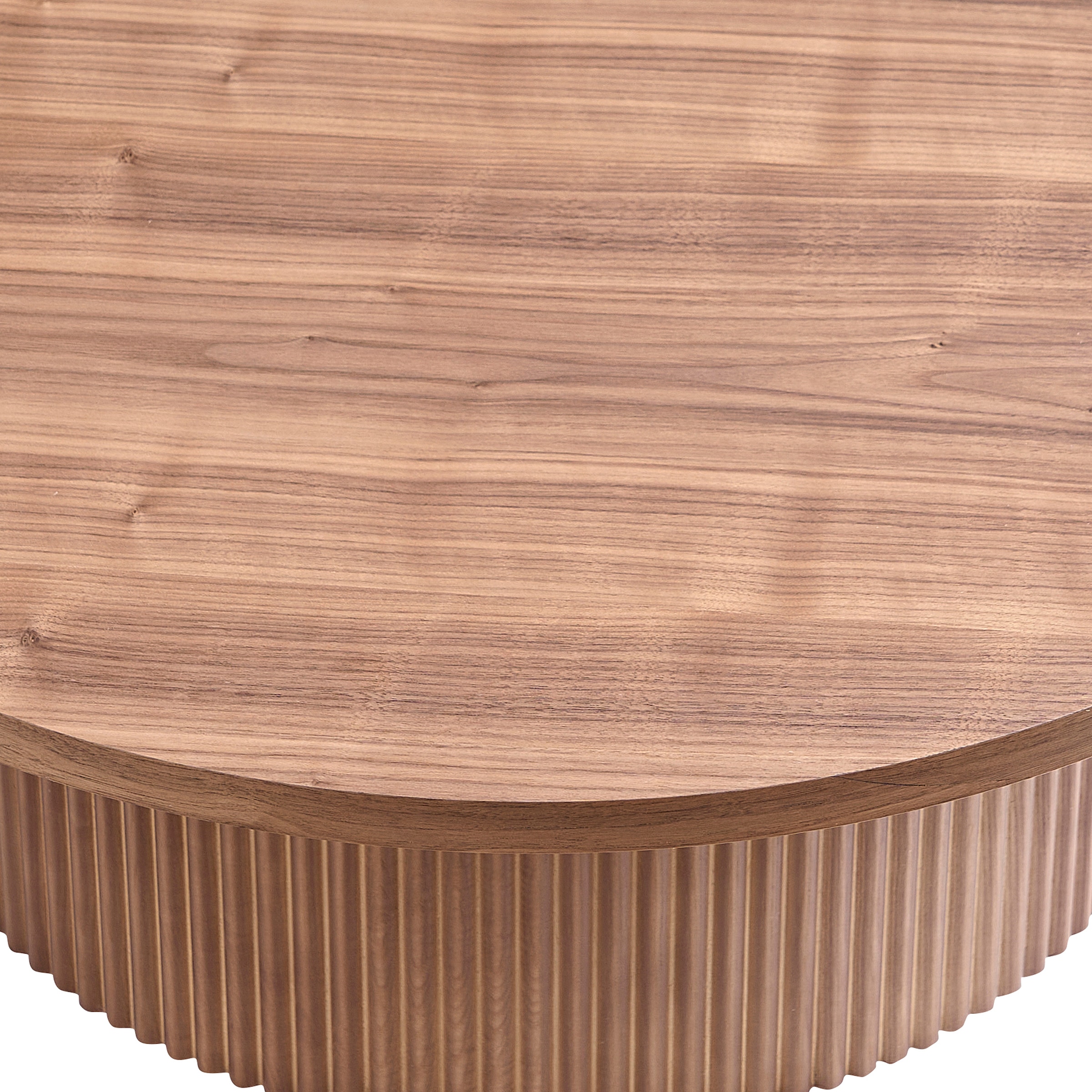 SalesFever Couchtisch »mit Massivholz-Lamellen, Ø 85  cm« 1 Stk. tlg. Moderner Wohnzimmertisch aus Holz in natürlichem Look