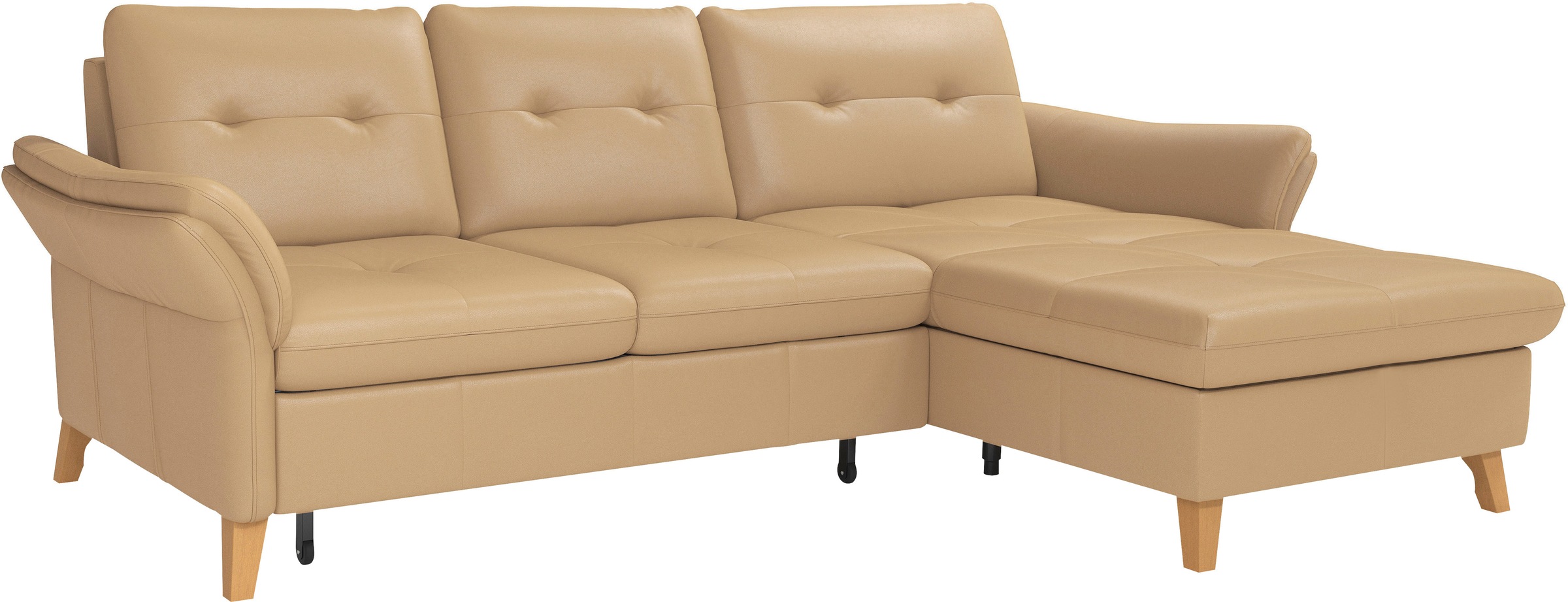 sit&more Ecksofa »Göteborg«, Sitztiefenverstellung und Federkern, wahlweise mit Bettfunktion