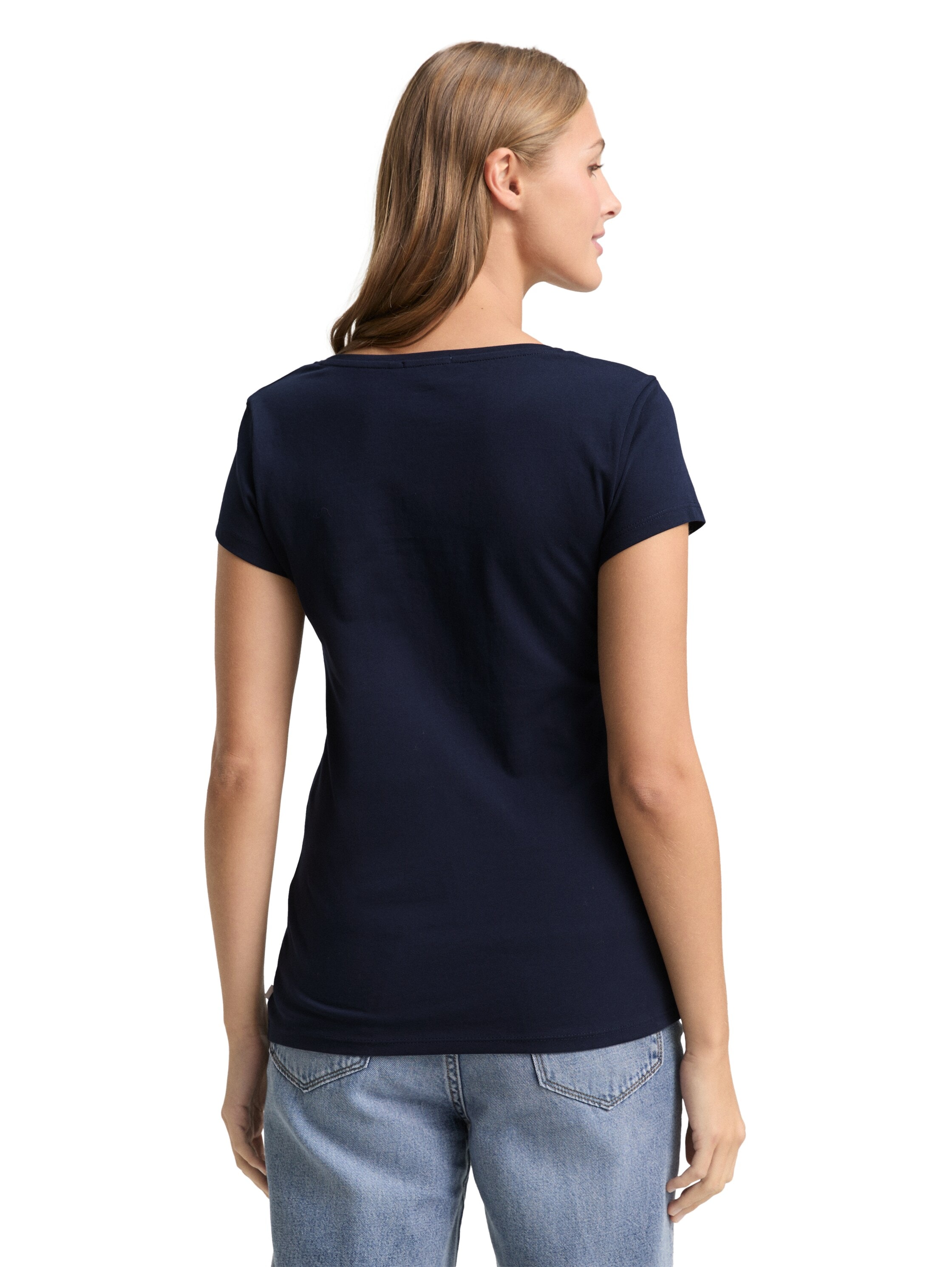 TOM TAILOR Denim T-Shirt Packung, 2-er Pack, 2 Stk. tlg.