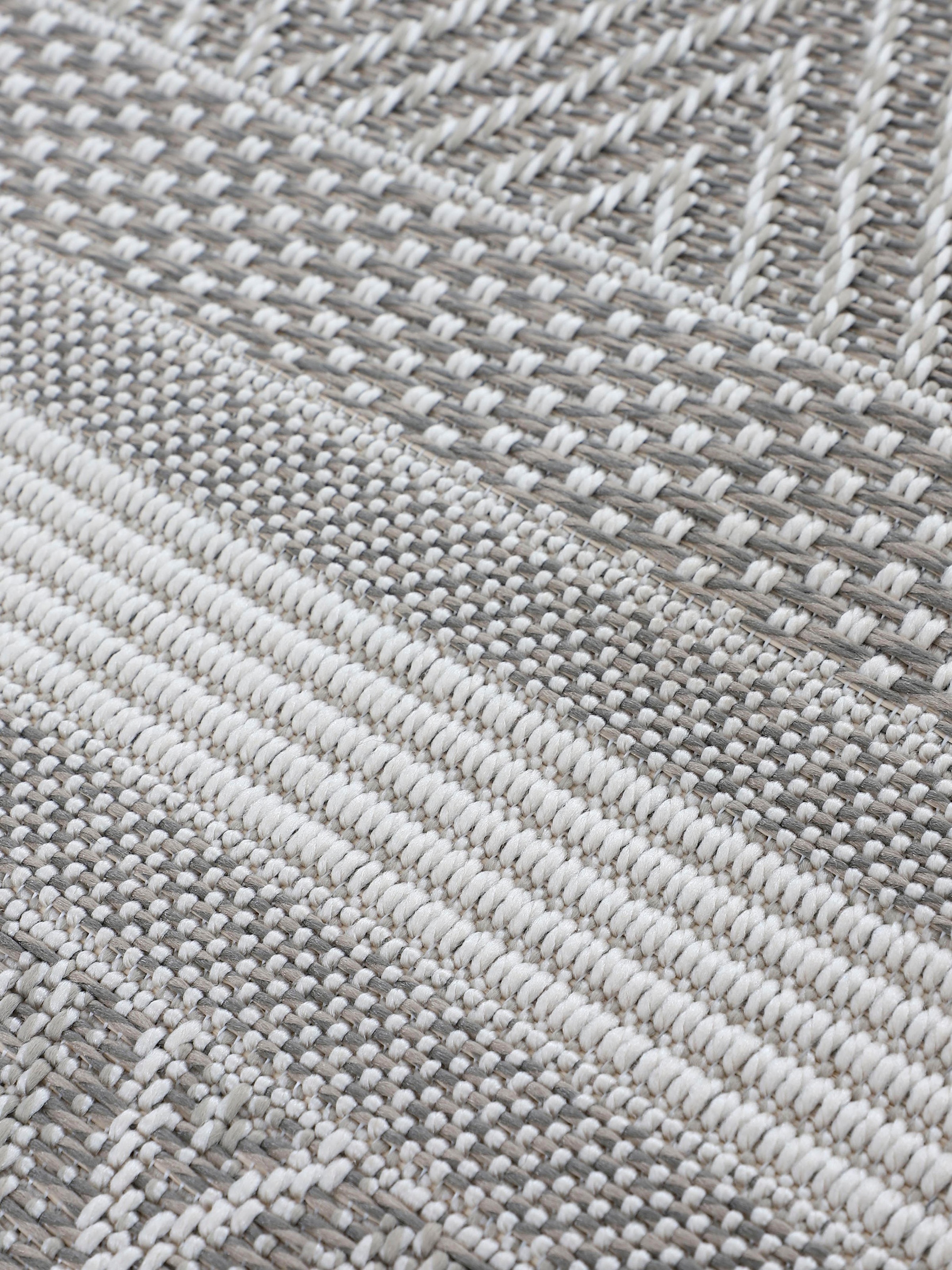 carpetfine Teppich »Boho 101, auch als Läufer erhältlich«, rechteckig, 4 mm Höhe, robustes Flachgewebe, Sisal Optik, UV-beständig, In- und Outdoor