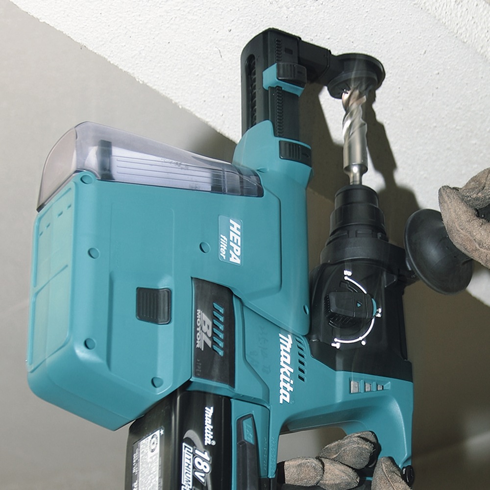 Makita Kombihammer »DHR243RTJ«, (Set), für SDS-PLUS 18 V, 5,0 Ah, inkl. Akku, Ladegerät und Koffer