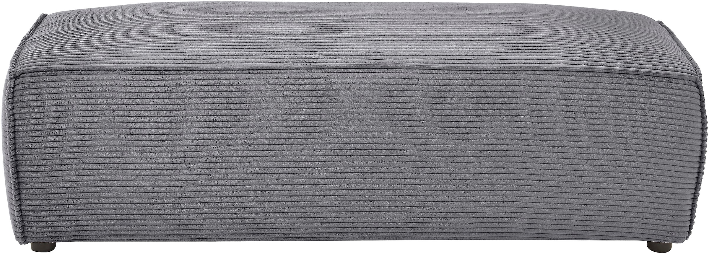 Home affaire Hocker »NEU: SHERWOOD XXL, Polsterhocker, Cord, Webstoff«, rechteckig, bequemer Sitzkomfort, 130/60/44 cm, Krokodilverbinder