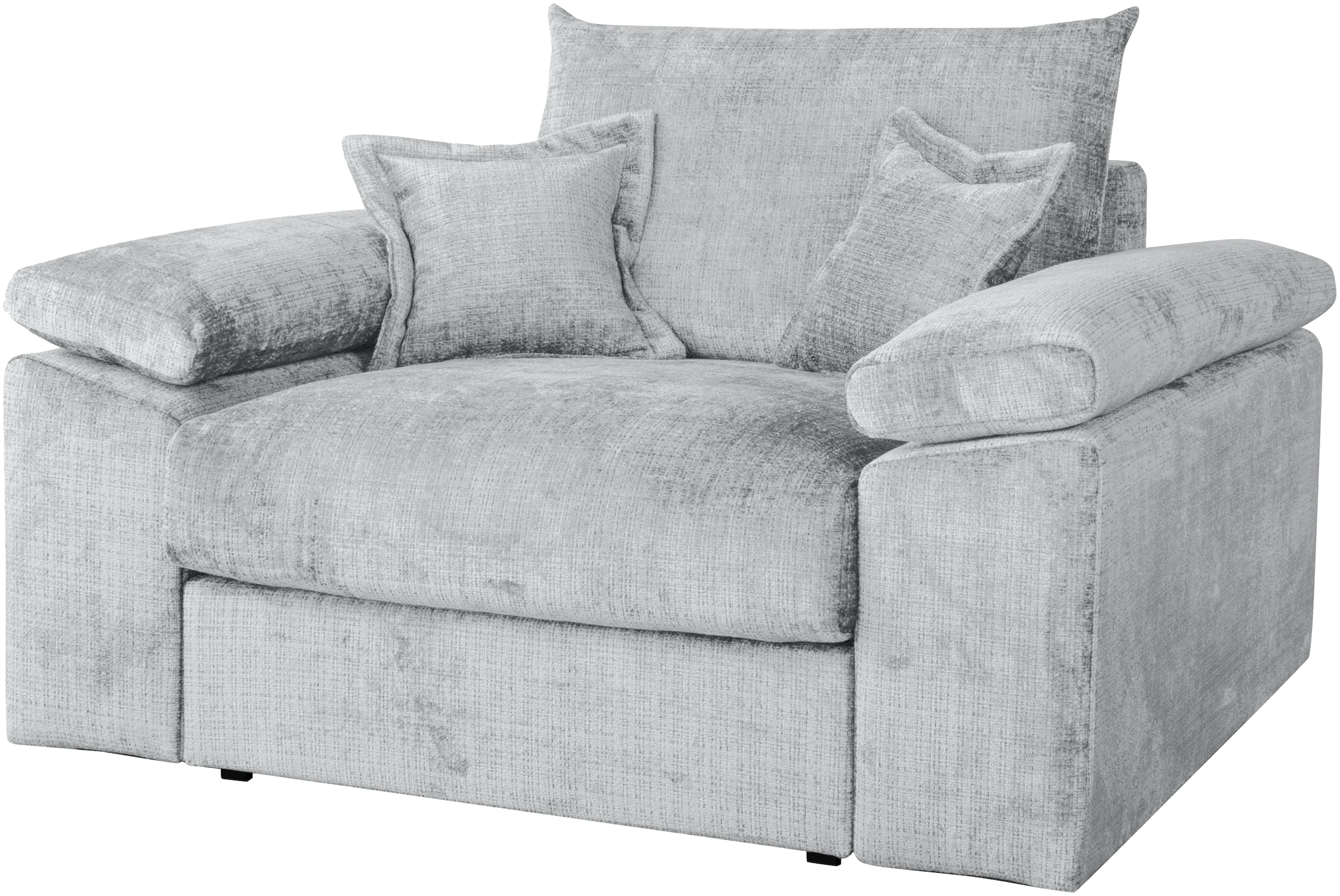 Home affaire XXL-Sessel »Soft&Cosy, B: 151 cm«, Mega-Sessel, Cord oder Chenille-Struktur,mit 2 Zierkissen