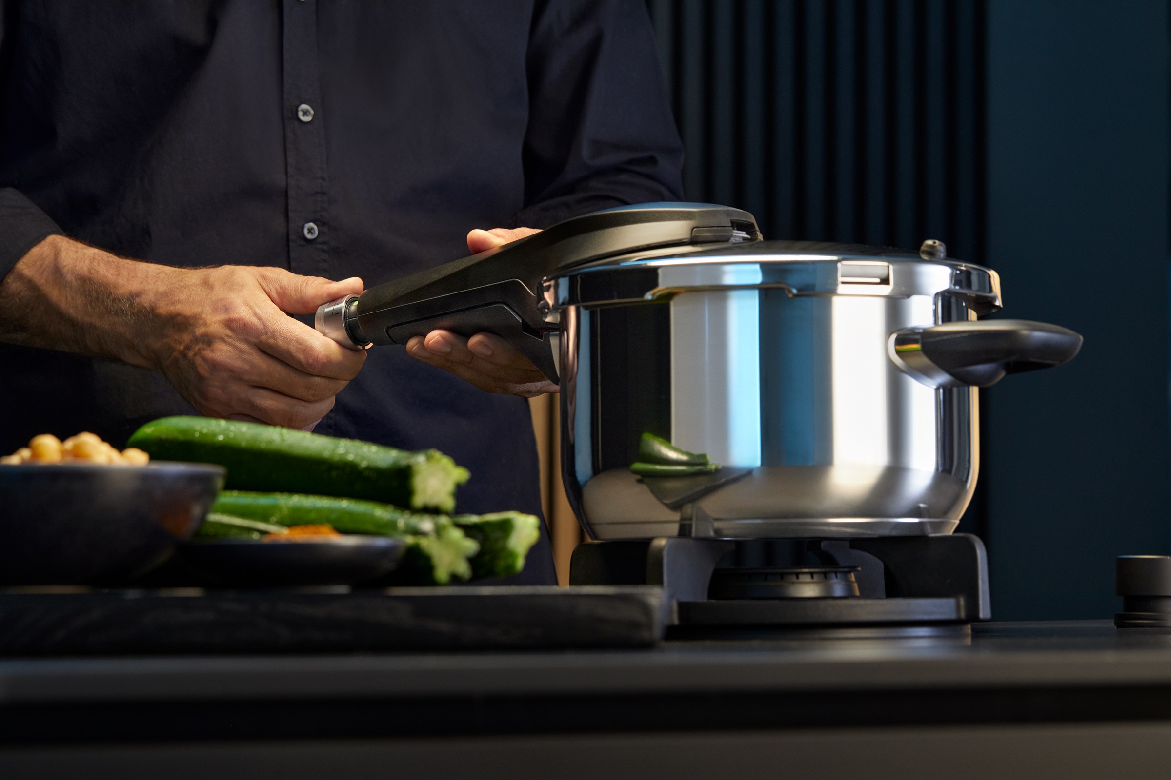 WMF Schnellkochtopf »Perfect Premium, 6,5 Liter Dampfkochtopf« Edelstahl