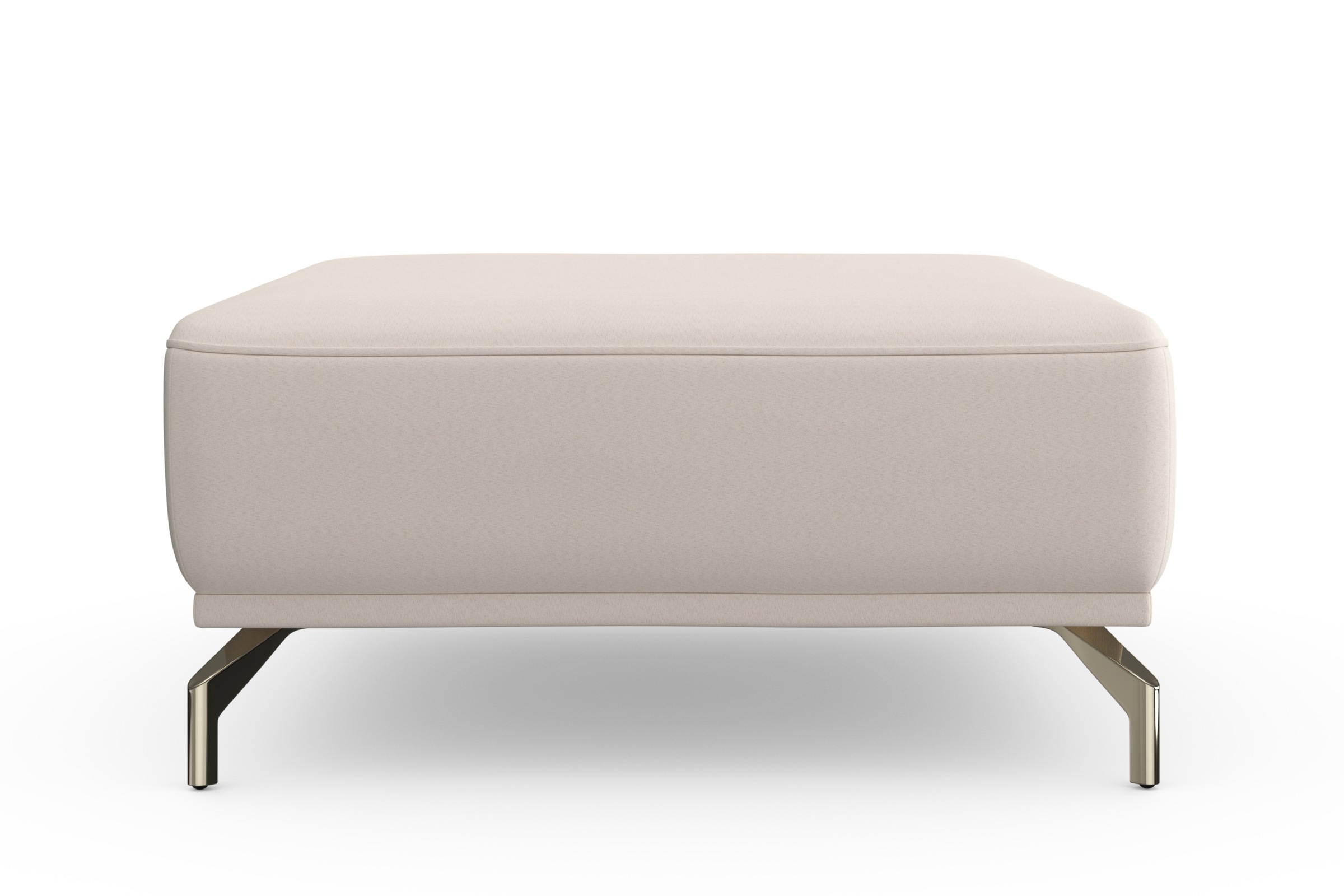 sit&more Hocker »Bailando«, mit Federkern und satinierten Nickelfüßen