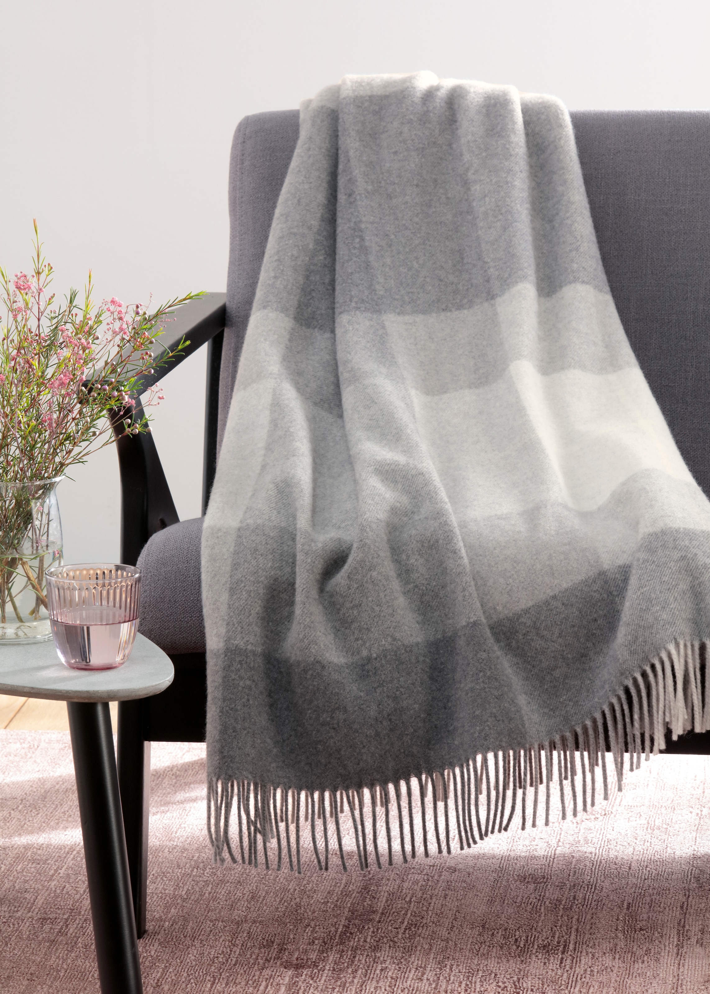Biederlack Plaid »Britta«, im Karo-Look, Kuscheldecke