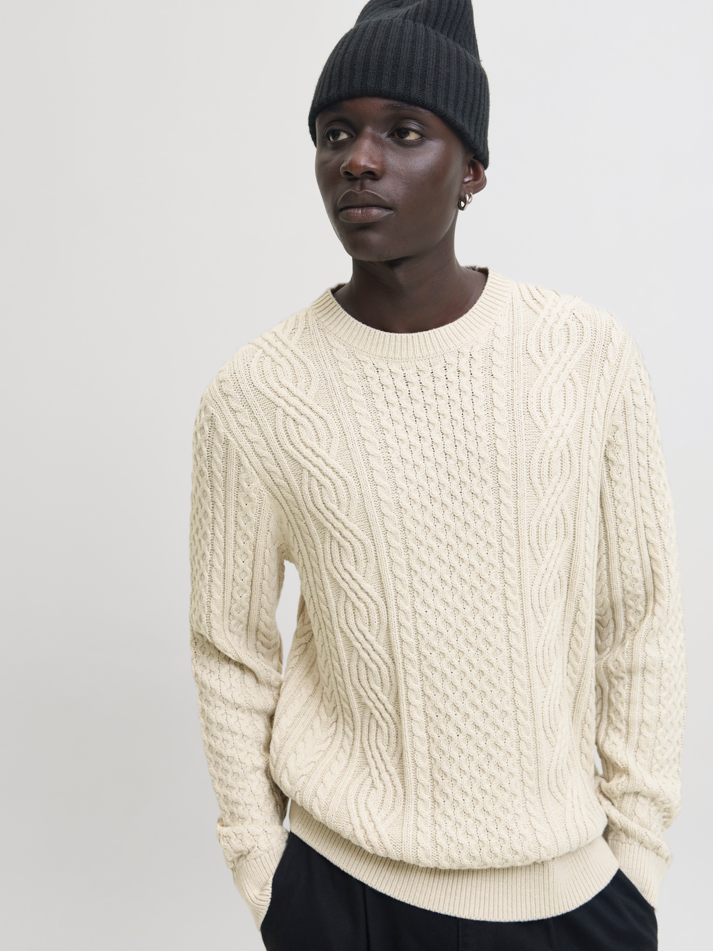 Jack & Jones Strickpullover »JPRBLUSEAN KNIT CABLE CREW NECK SN«