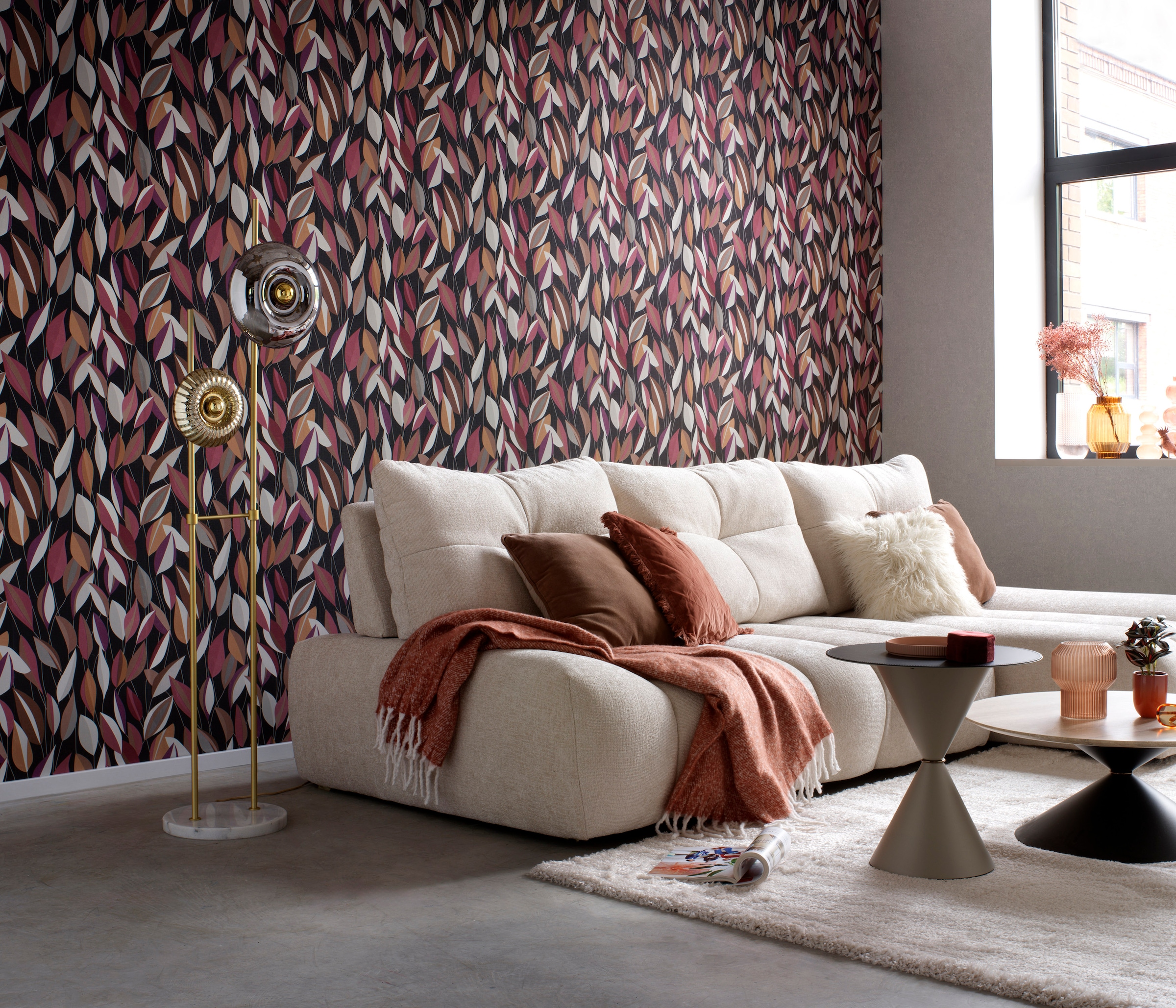 Erismann Vliestapete »Vliestapete FOLIAGE« botanisch | geblümt | tropisch leicht strukturiert Phthalate frei