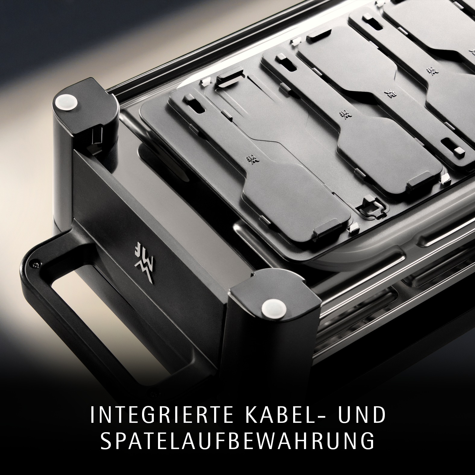 WMF Raclette »Master, indirekte LED-Beleuchtung, Keramikbeschichtung« 8 Stk. Raclettepfännchen 1.500 W Variable Temperatur, spülmaschinengeeignete Pfännchen und Spatel