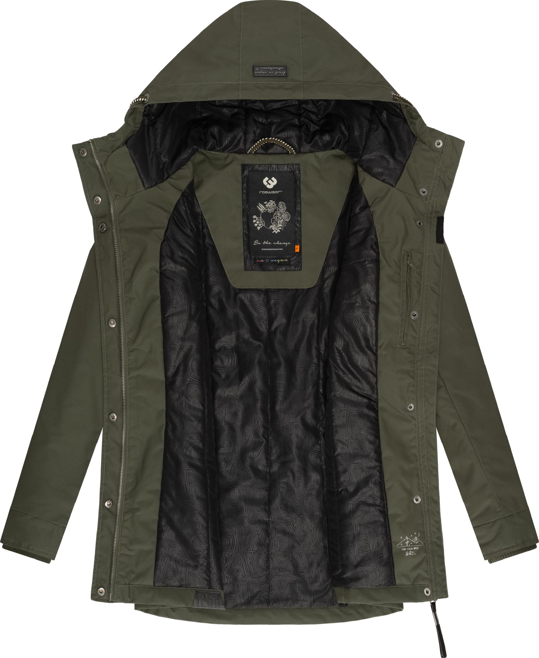 Ragwear Wintermantel »Winterjacke Monadis Black Label«