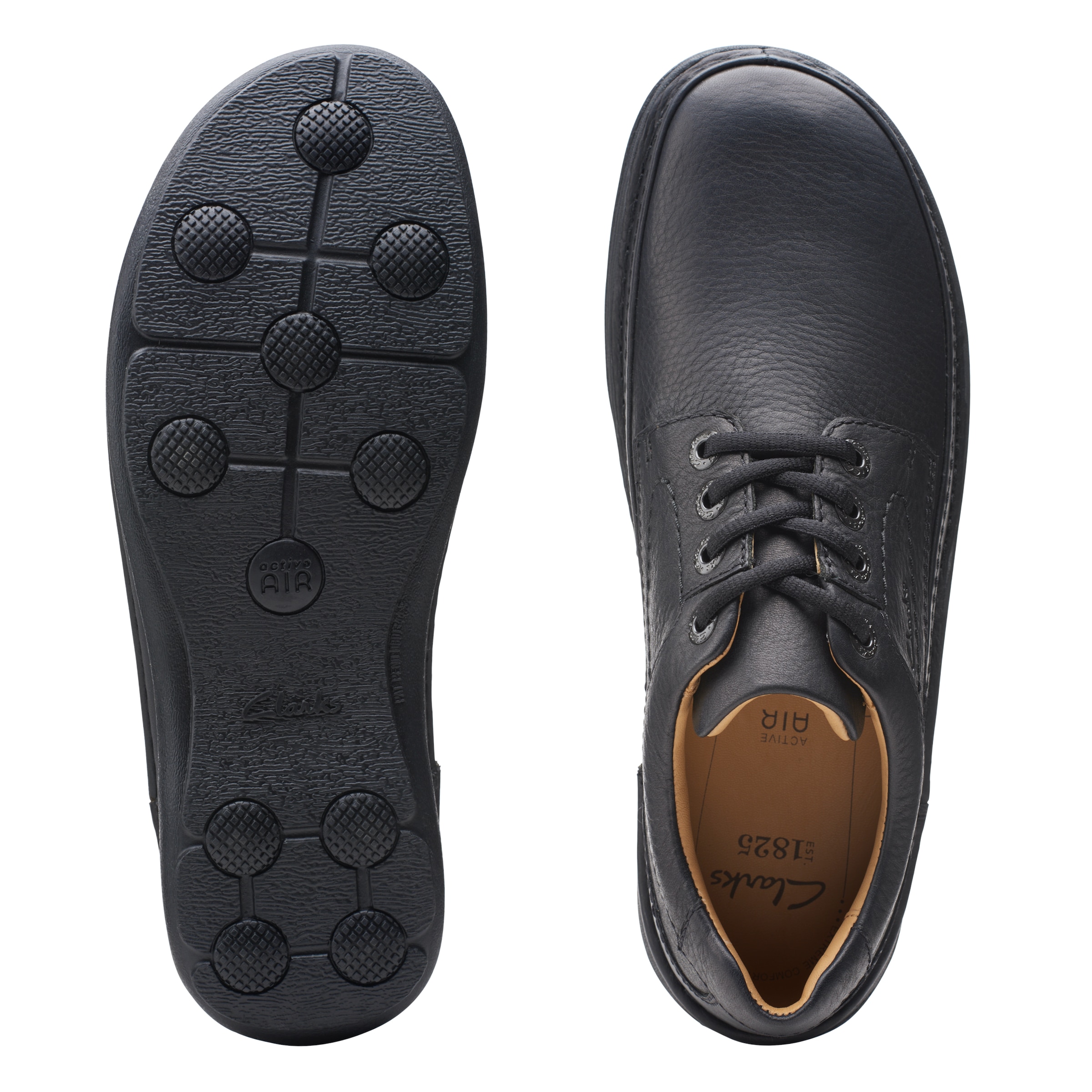 Clarks Schnürschuh »Nature Three«, Freizeitschuh, Halbschuh, Schnürschuh mit herausnehmbares Fußbett