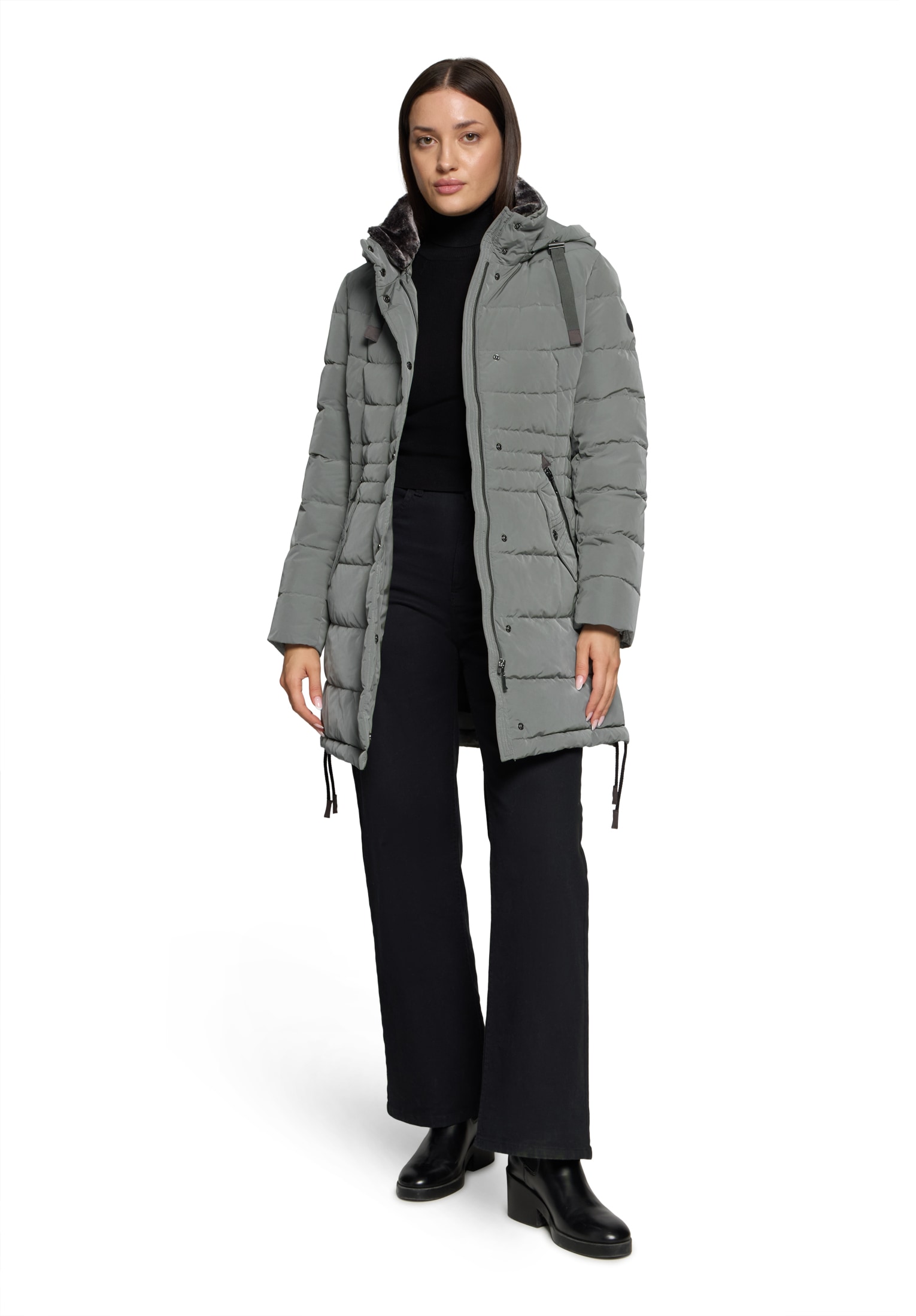 Gil Bret Steppjacke mit Kapuze mit abnehmbarer Kapuze