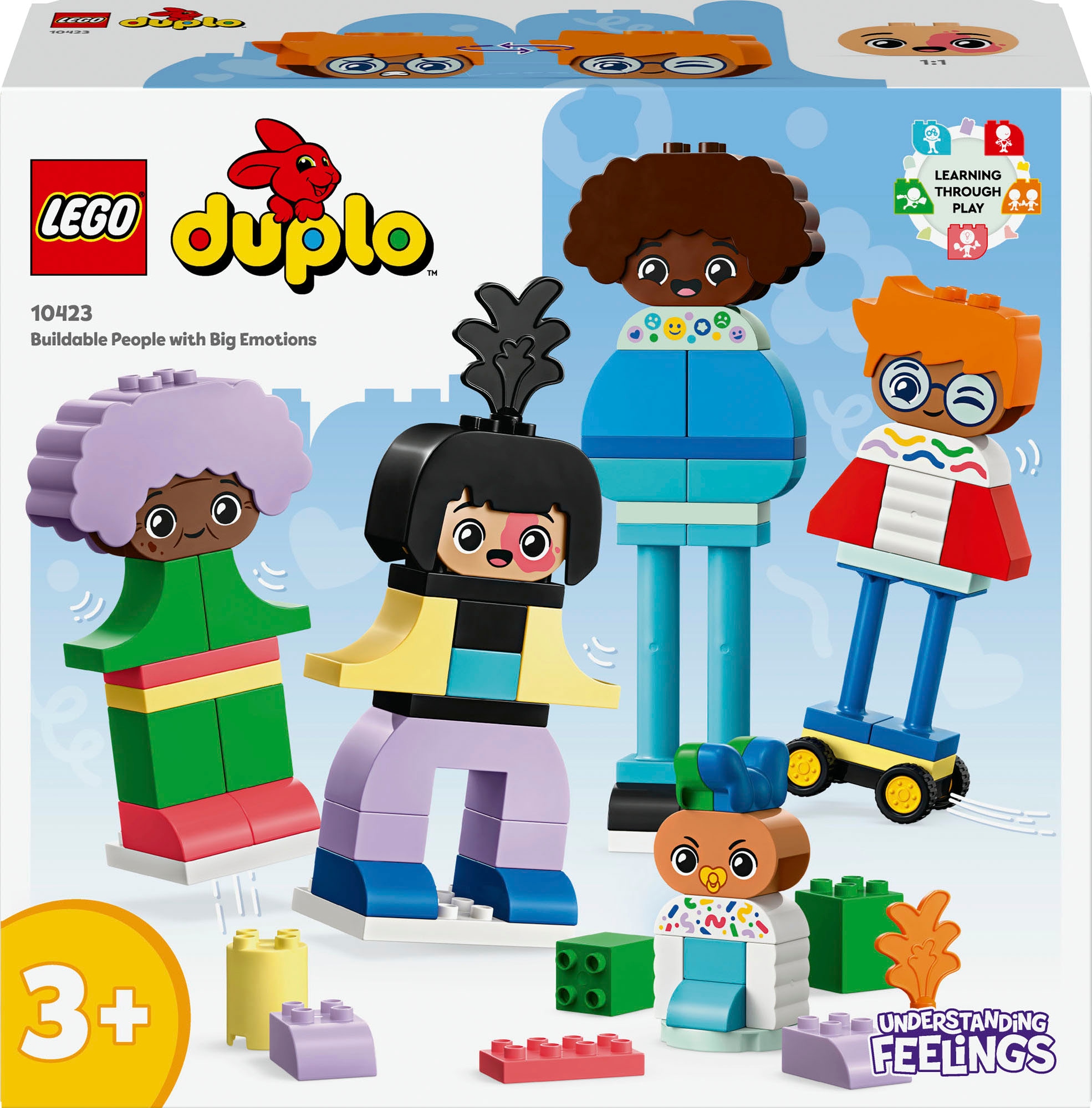 LEGO® Konstruktionsspielsteine »Baubare Menschen mit großen Gefühlen (10423), LEGO DUPLO Town«, (71 St.), Made in Europe