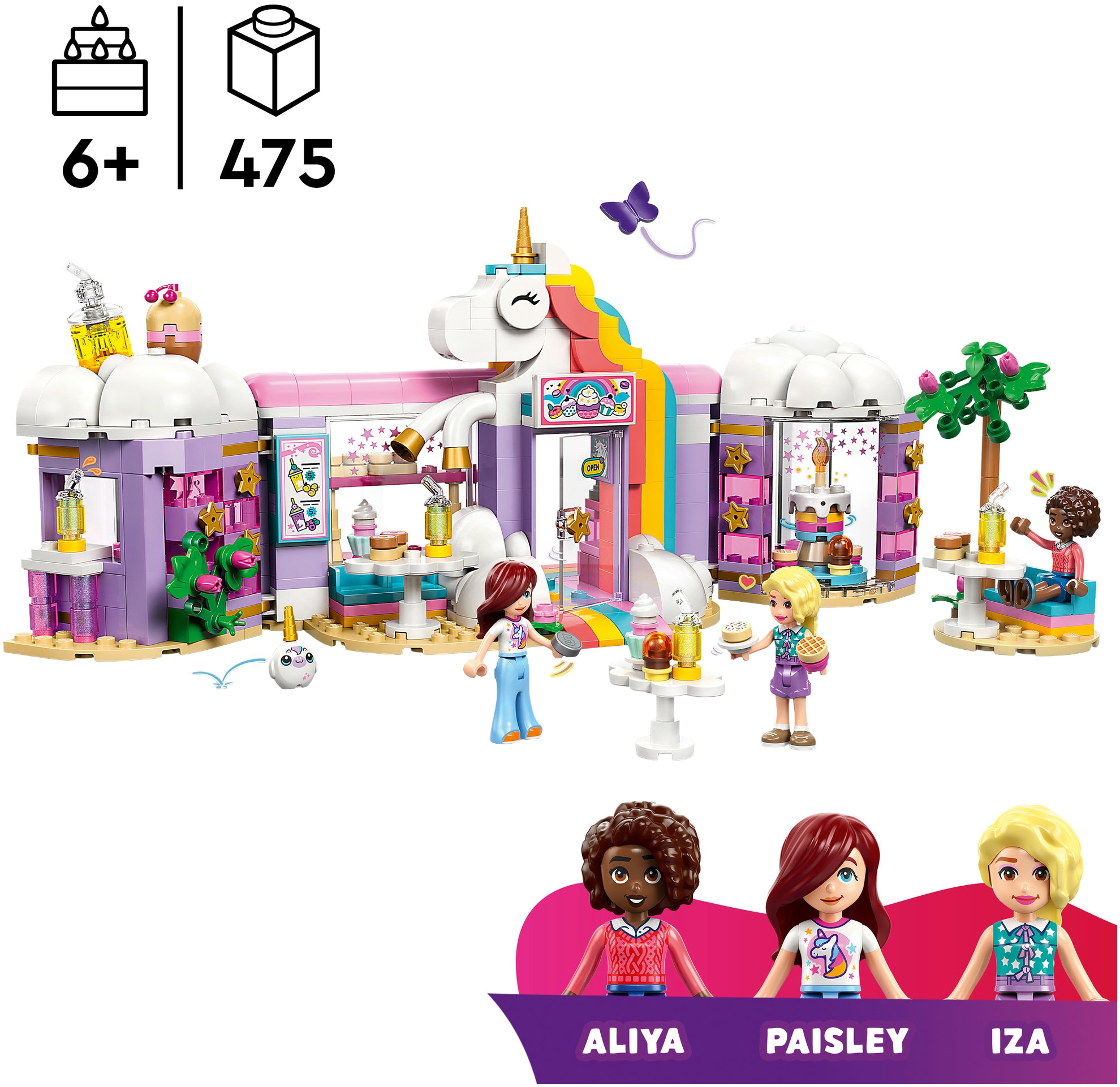 LEGO® Konstruktionsspielsteine »Einhorn-Traumcafé (42684), LEGO Friends« Made in Europe