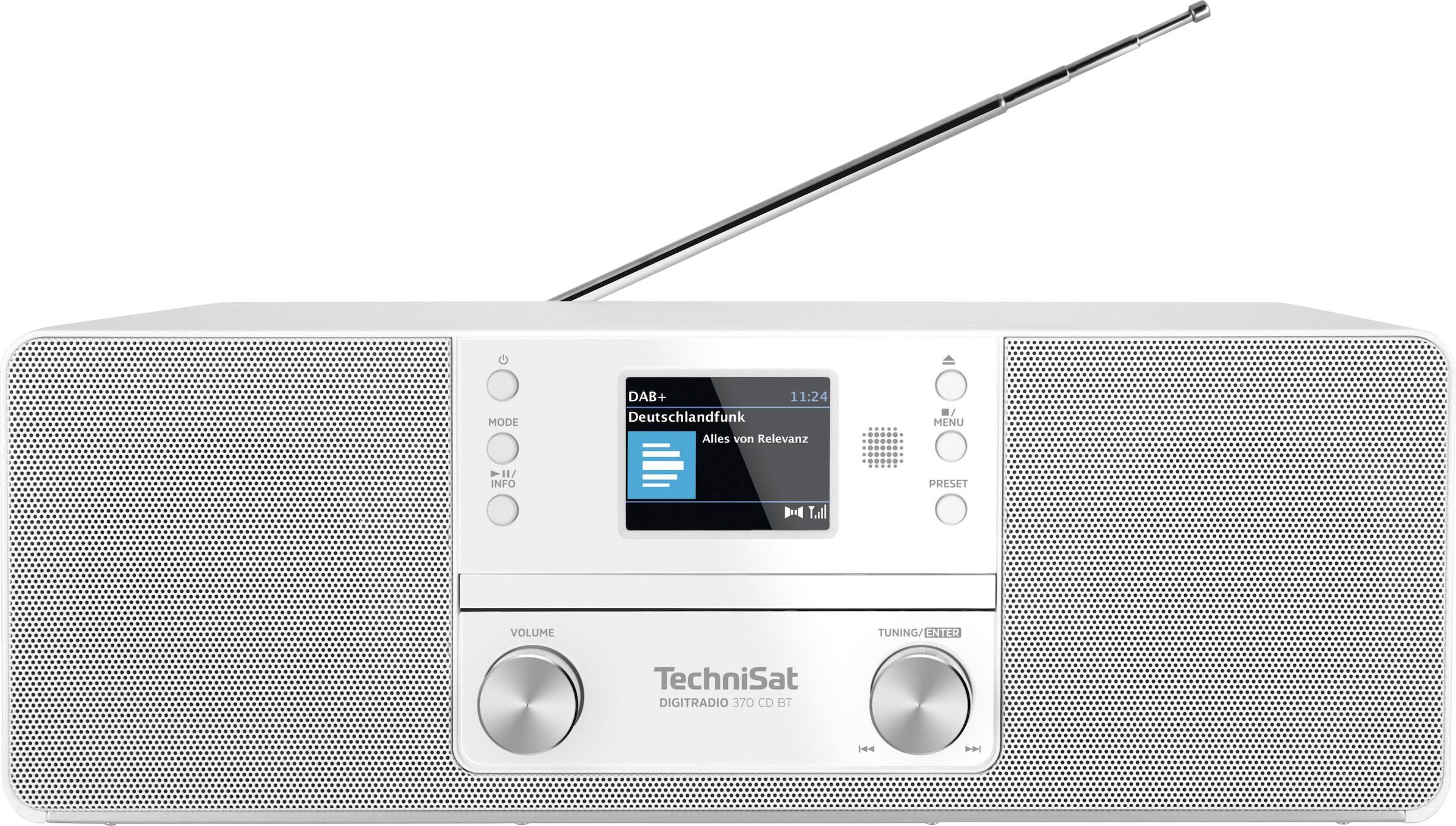 TechniSat Digitalradio (DAB+) »DIGITRADIO 370 CD BT«, (Bluetooth UKW mit RDS -Digitalradio (DAB+) 10 W) ➥ 3 Jahre XXL Garantie | UNIVERSAL