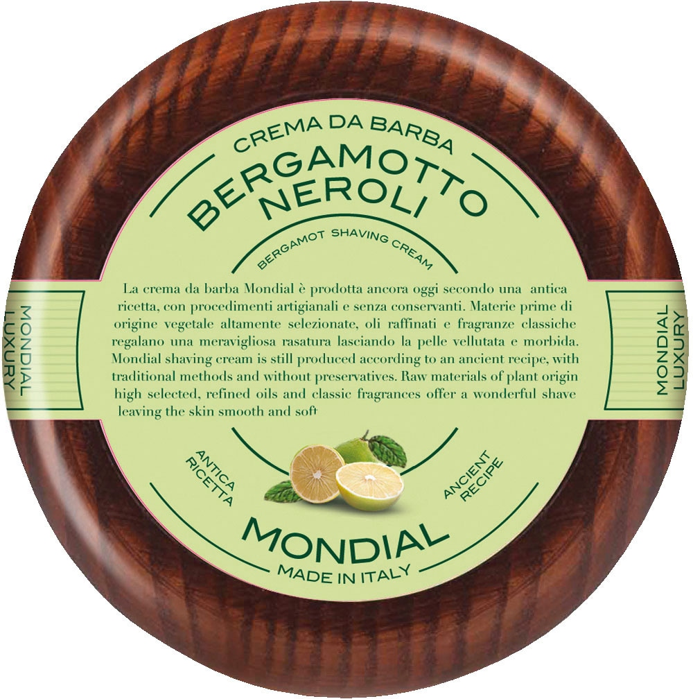 mit Cream Garantie Wooden »Luxury Bowl Jahren Barberia Mondial Bergamotto Shaving Antica XXL Neroli« Rasiercreme 3