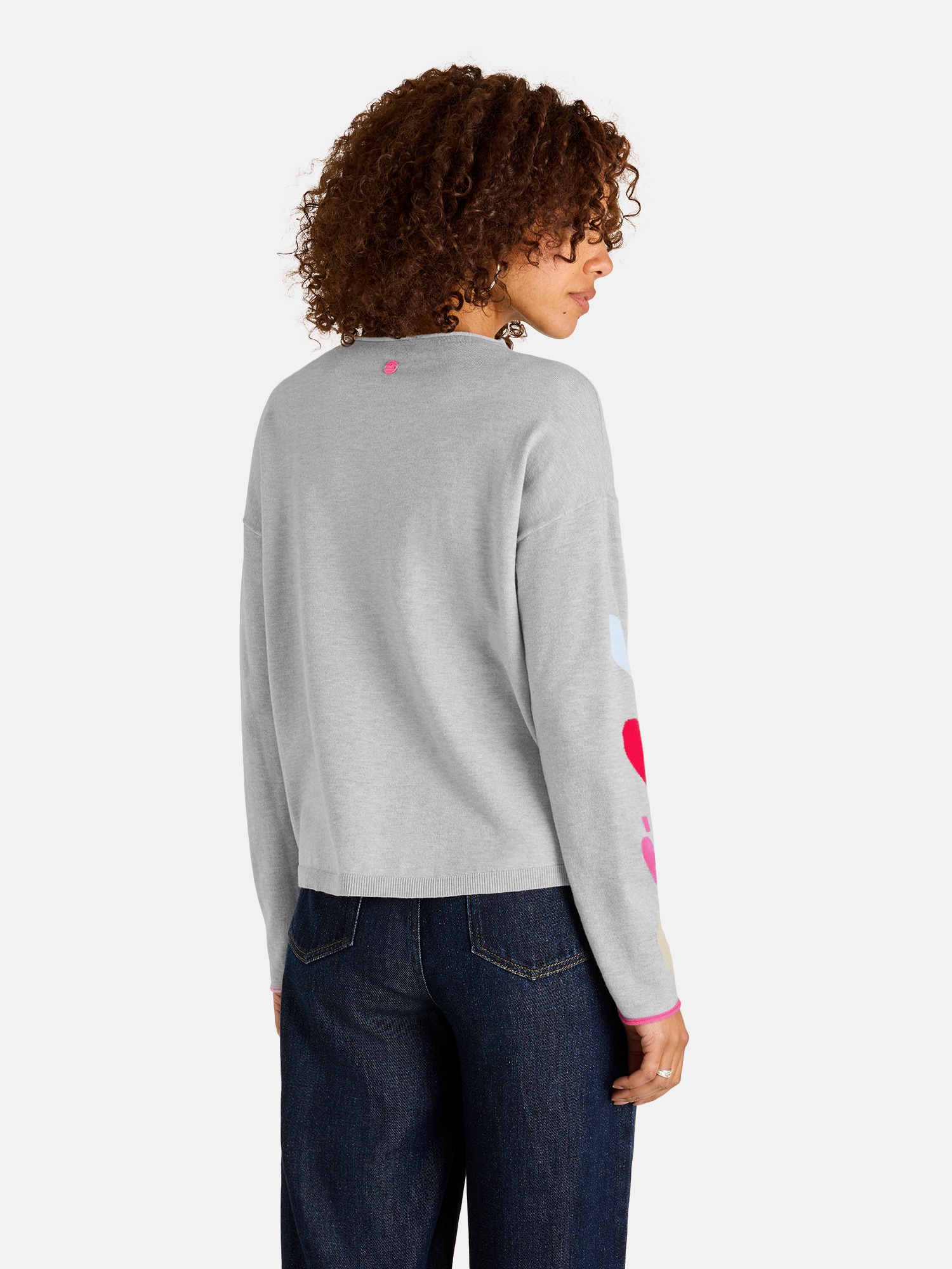Lieblingsstück Rundhalspullover »LariL« mit Rollkante, Materialmix mit Viskose