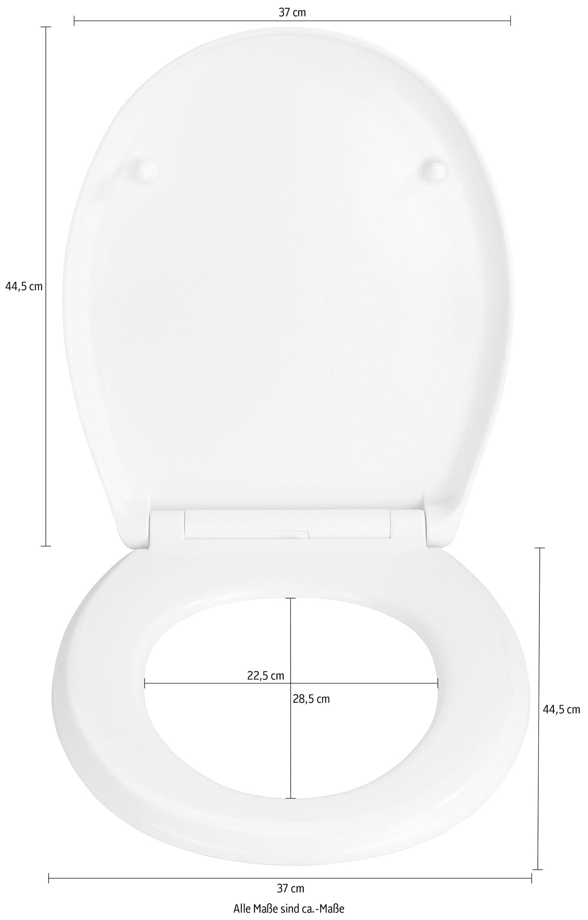 WENKO WC-Sitz »Gubbio« Duroplast, mit Absenkautomatik