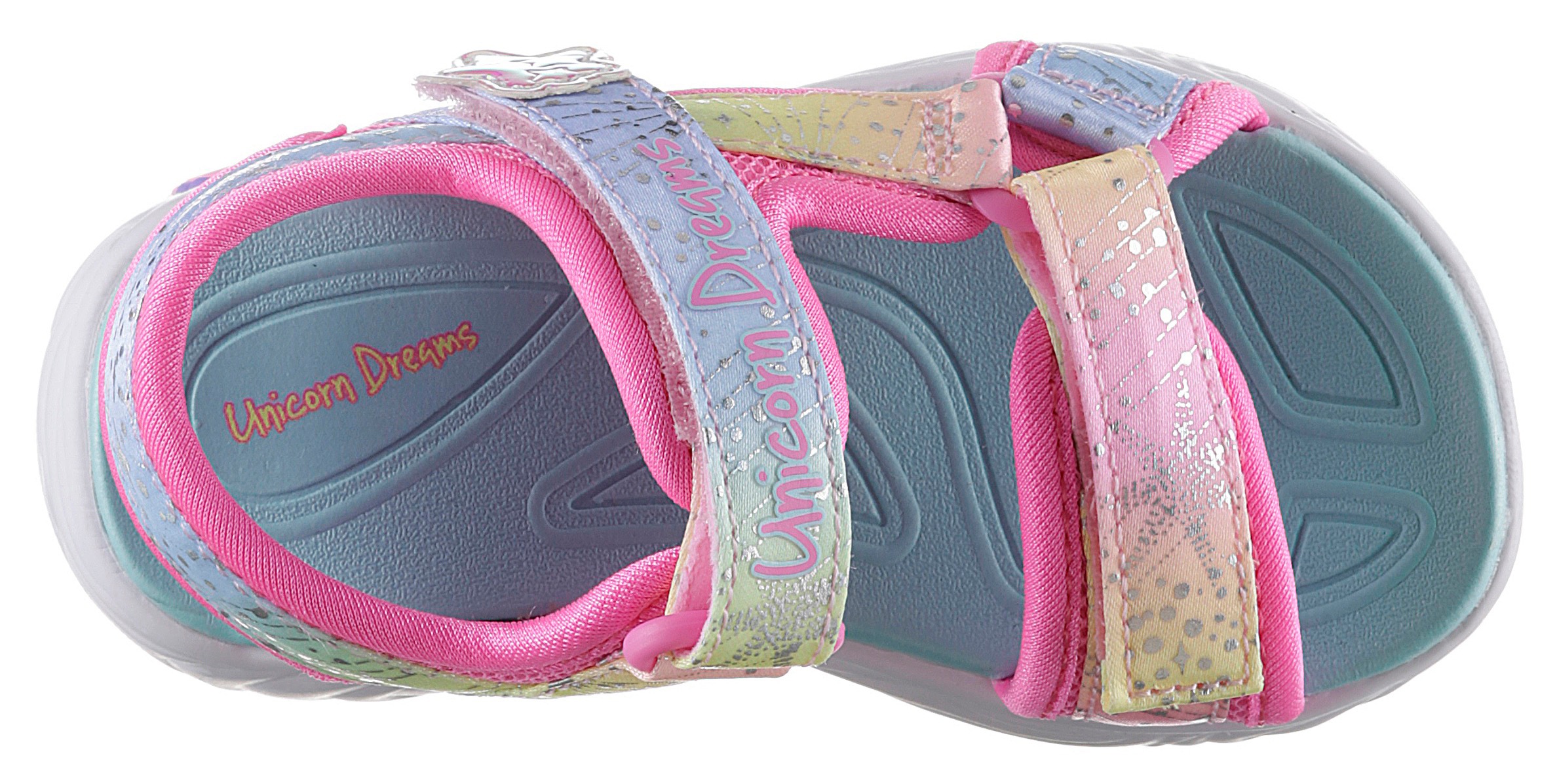 Skechers Kids Sandale »UNICORN DREAMS SANDAL MAJESTIC BLISS, Blinkschuh«, leuchtet bei jedem Schritt