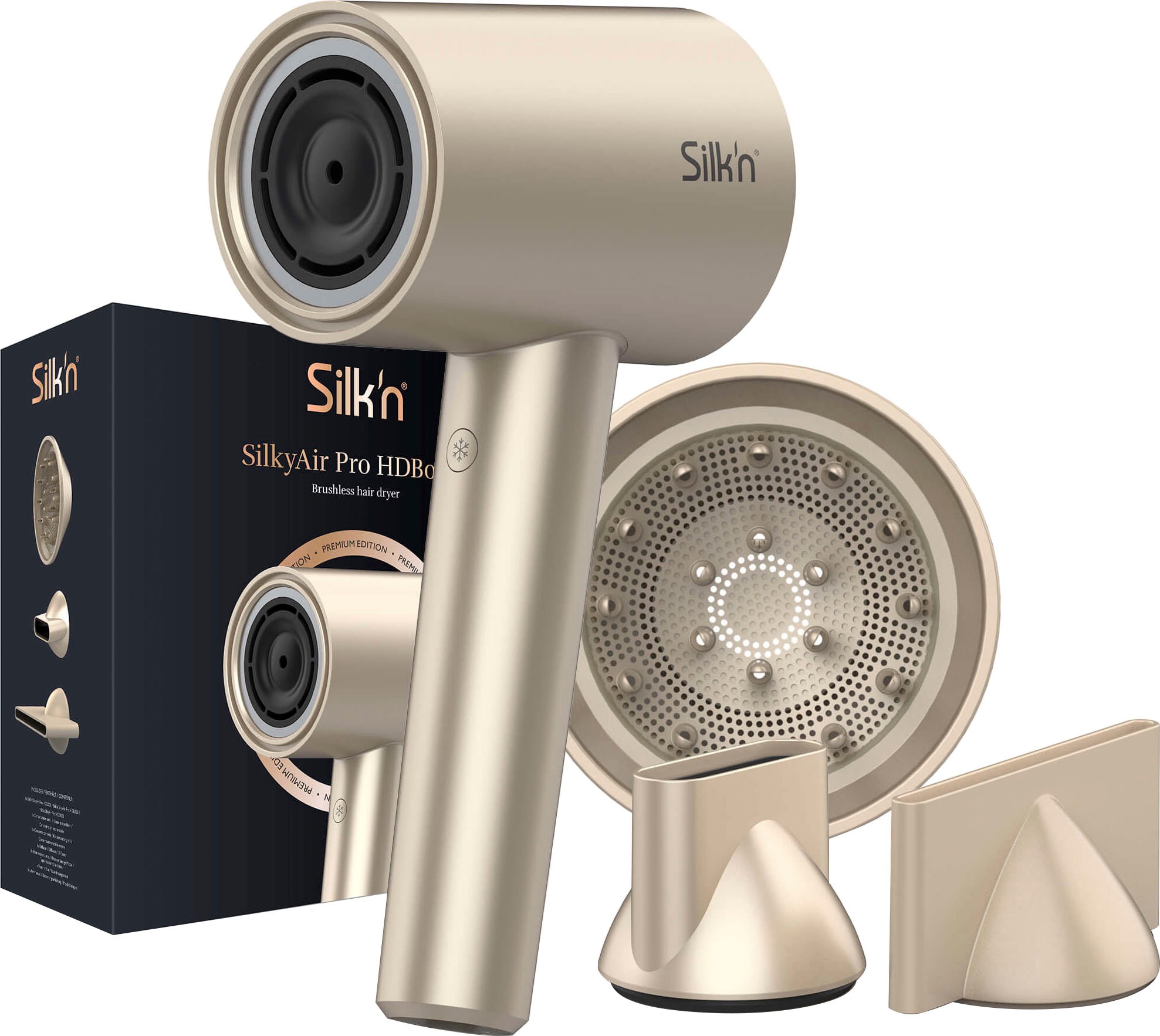 Silk'n Ionic-Haartrockner »SilkyAir Pro Modell 2024«, 1600 W, 3 Aufsätze mit  3 Jahren XXL Garantie