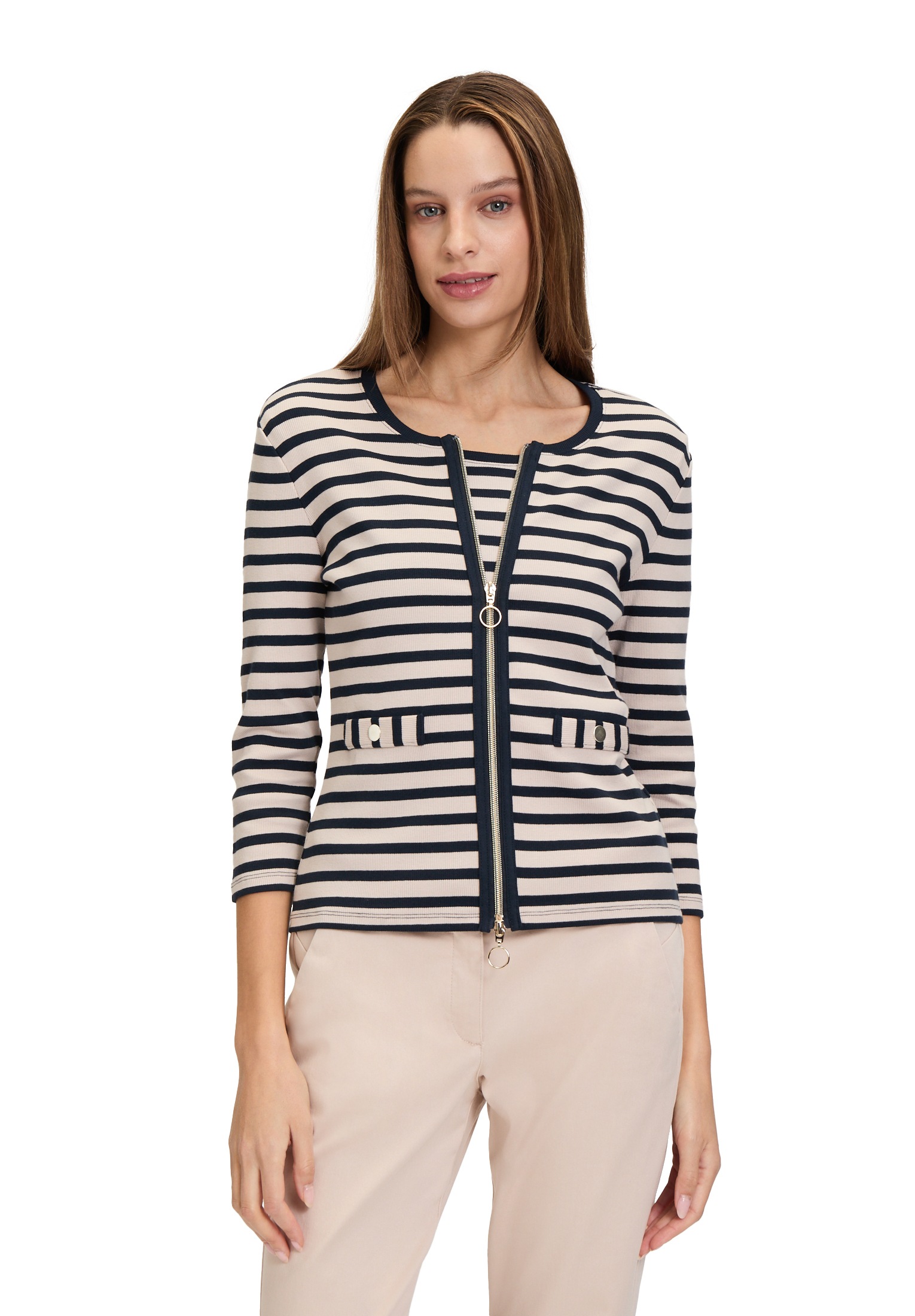 Betty Barclay 3/4-Arm-Shirt »Shirtjacke mit Rippenstruktur«