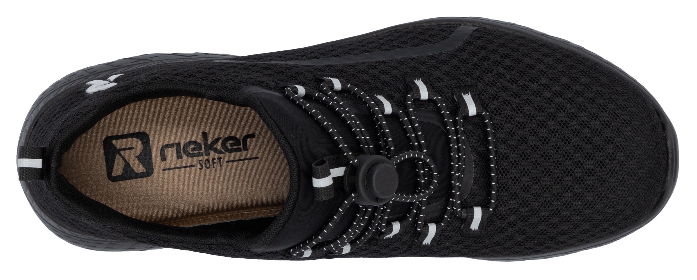 RIEKER Sport Slip-On Sneaker, Trekking Schuh, Freizeitschuh, Slipper mit einfachem Schnellverschluss