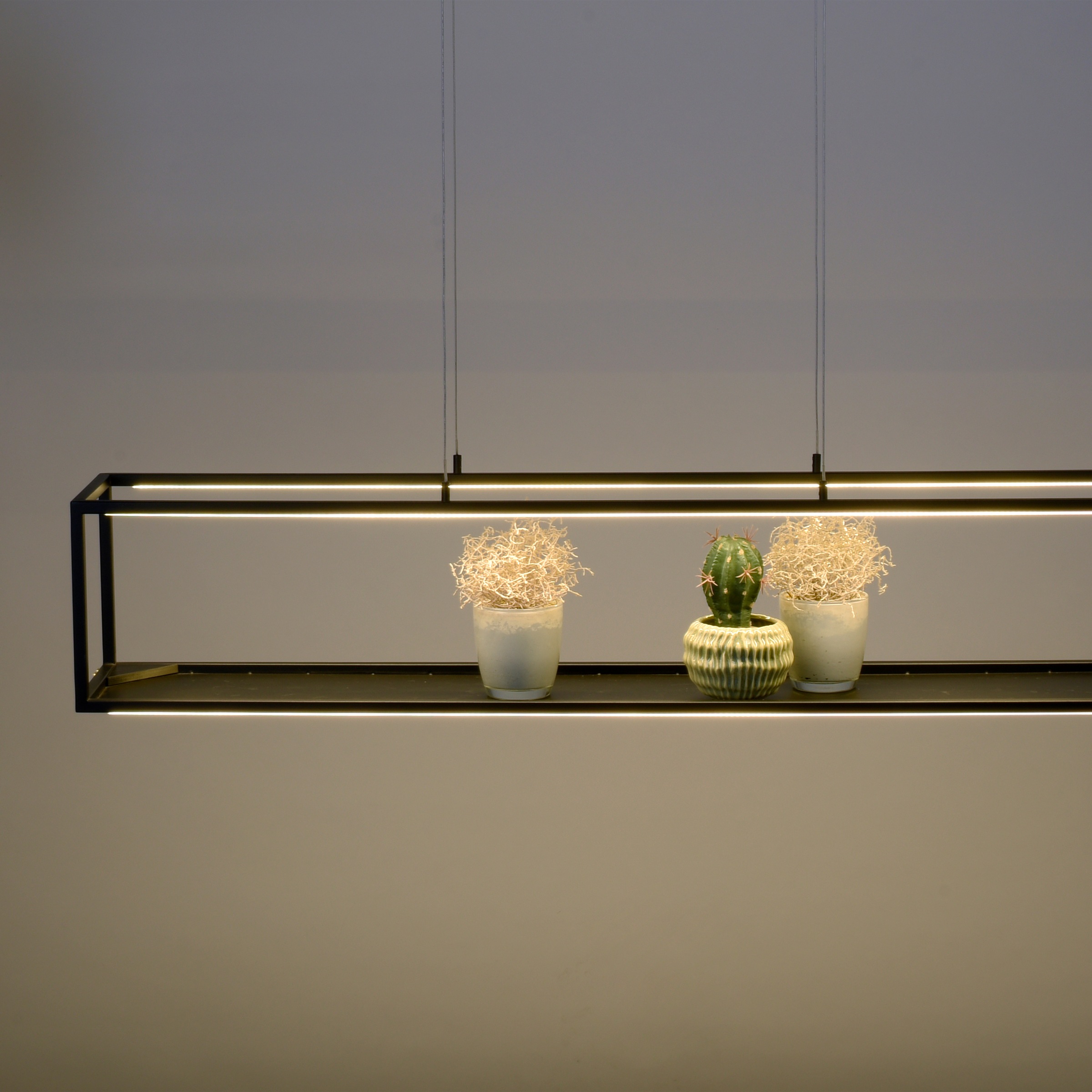 Places of Style LED Pendelleuchte »Cashel«, 4 flammig, Leuchtmittel LED-Board | LED fest integriert, LED Pendelleuchte, warmweißes Licht, 3000 K, inkl 3-Stufen-Touchdimmer