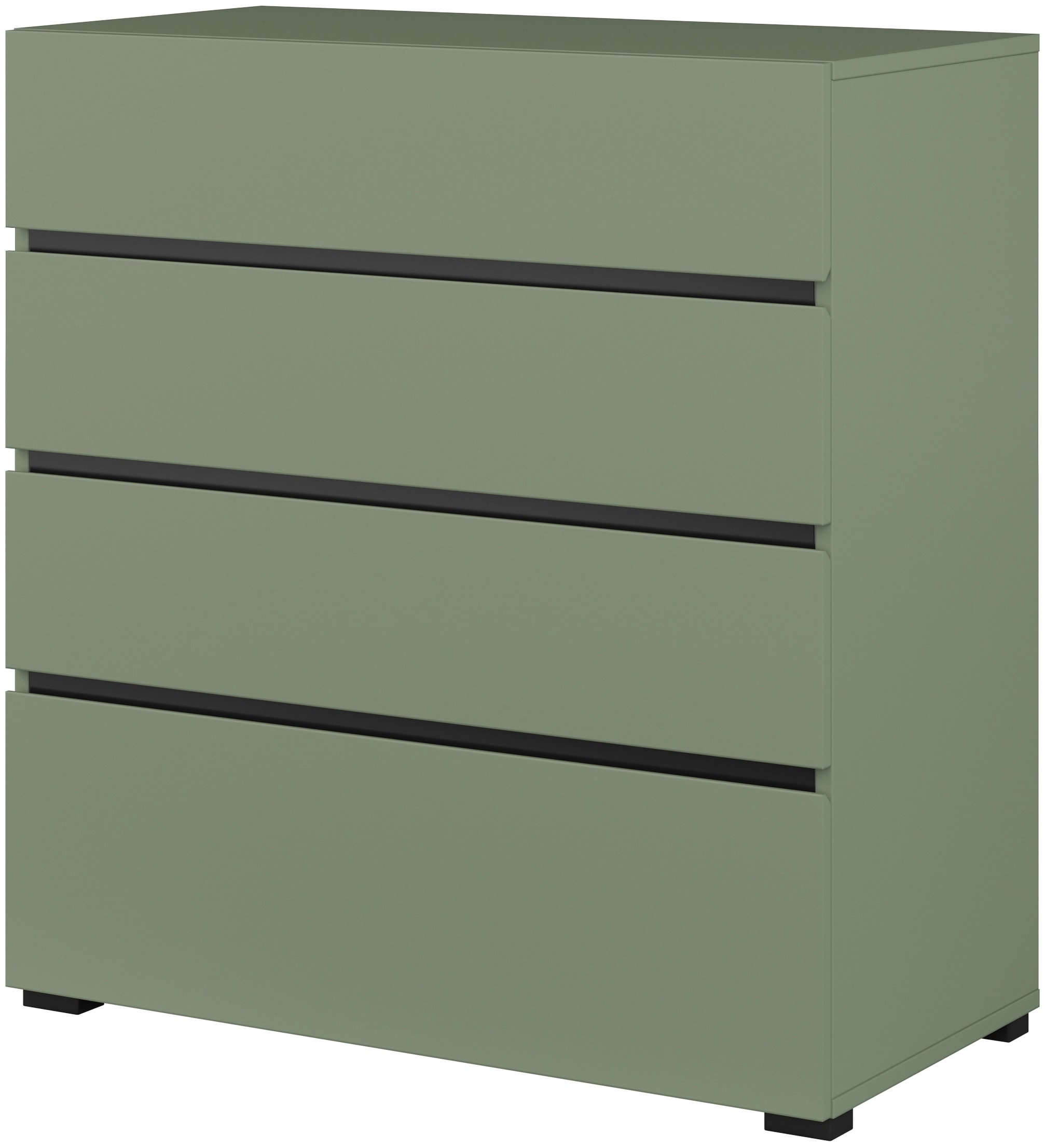 OTTO home Schubkastenkommode "Cross, moderne grifflose Kommode, 80x40x85cm (BxTxH)" Schubladenschrank, Sideboard mit 4 Schubkasten