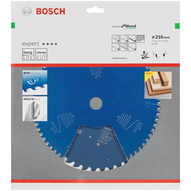 Bosch Professional Kreissägeblatt »Kreissägeblatt Expert for Wood«, 216 x  30 x 2,4 mm, 40 online kaufen | mit 3 Jahren XXL Garantie