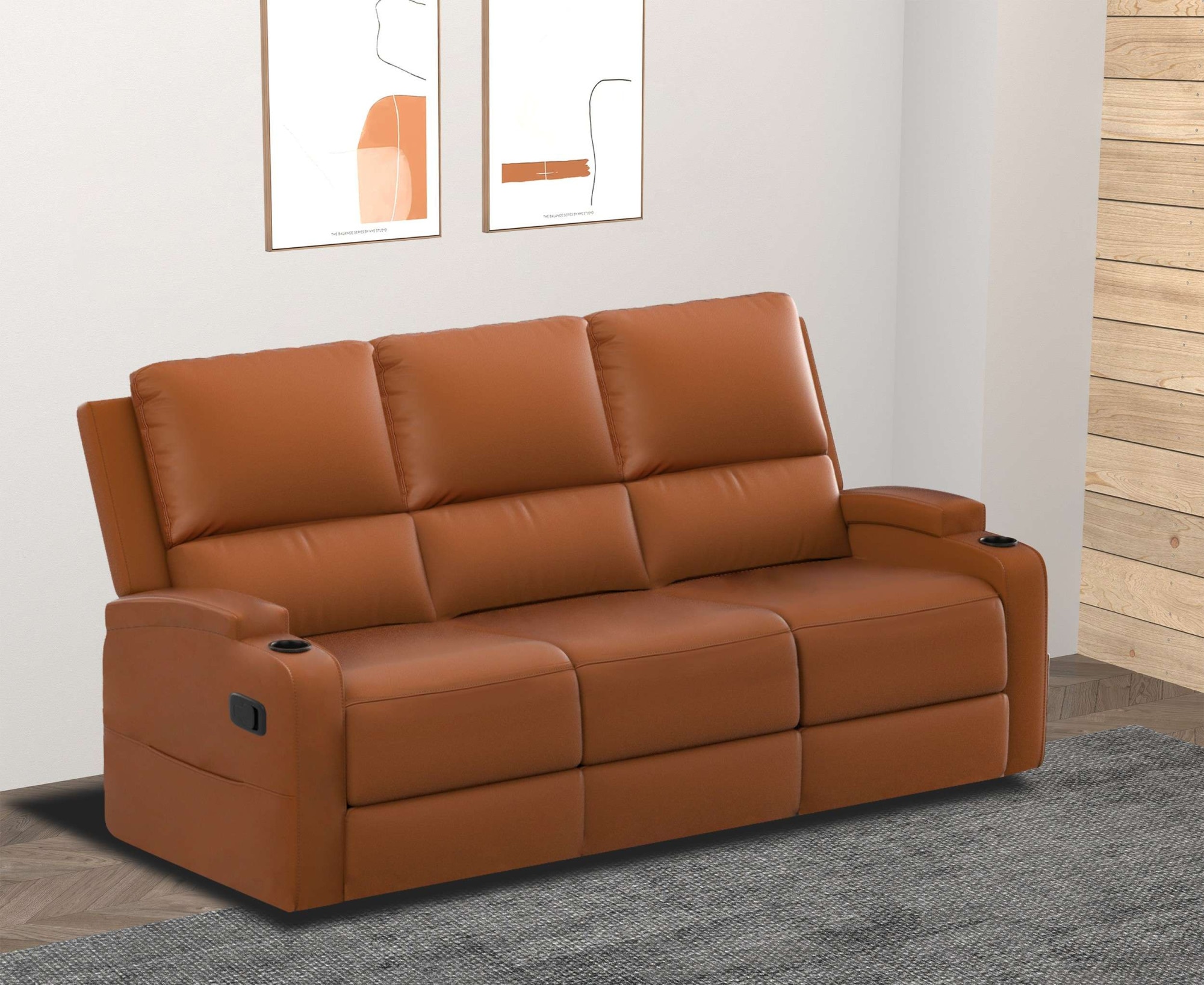 Home affaire 3-Sitzer »Napori« Kinosofa mit 2 x Relaxfunktion und Getränkehalter