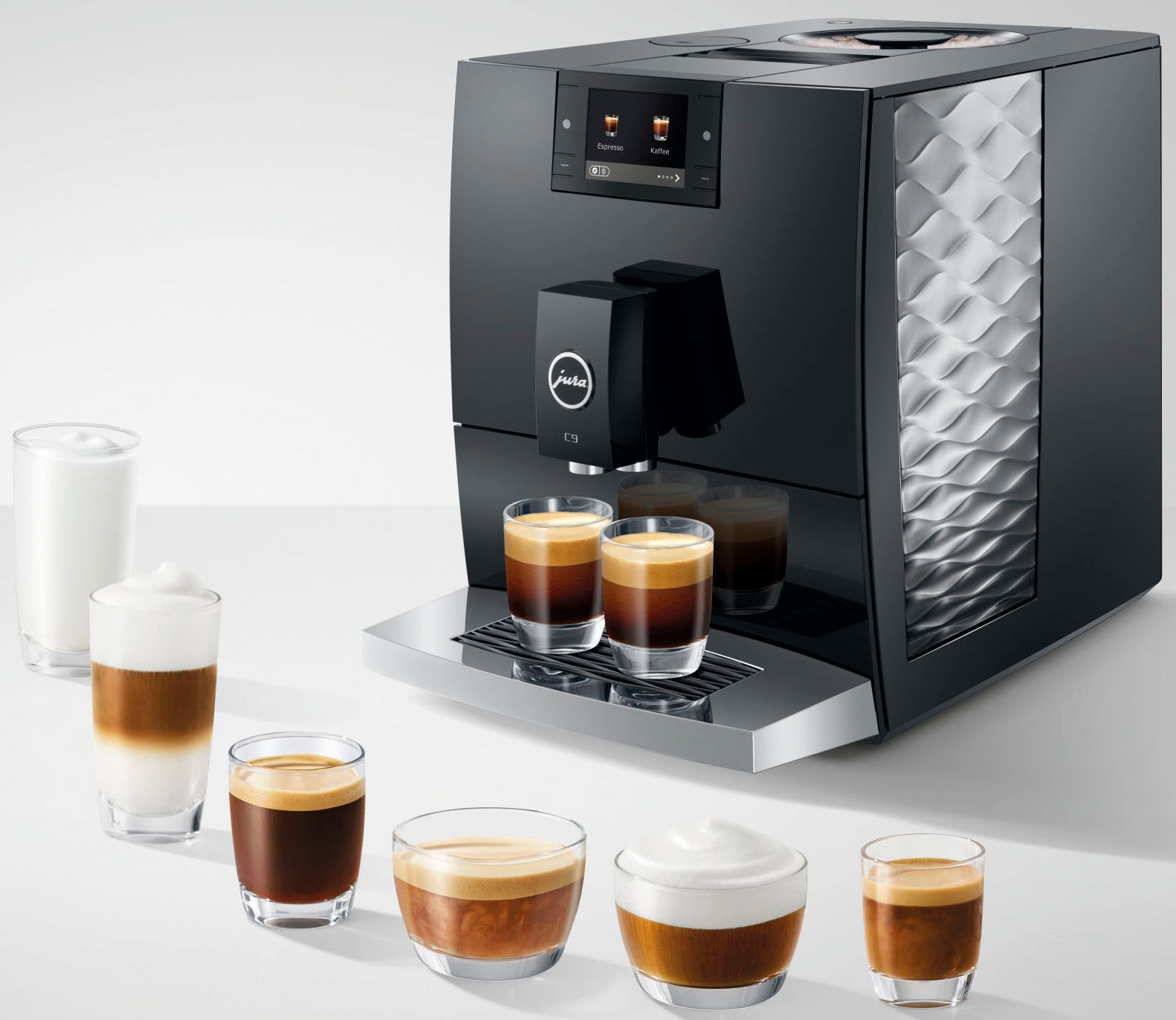 JURA Kaffeevollautomat »15753 C9 (EA), Piano Black« 17 Spezialitäten, WiFi, Hot&Light Brew, Feinschaum