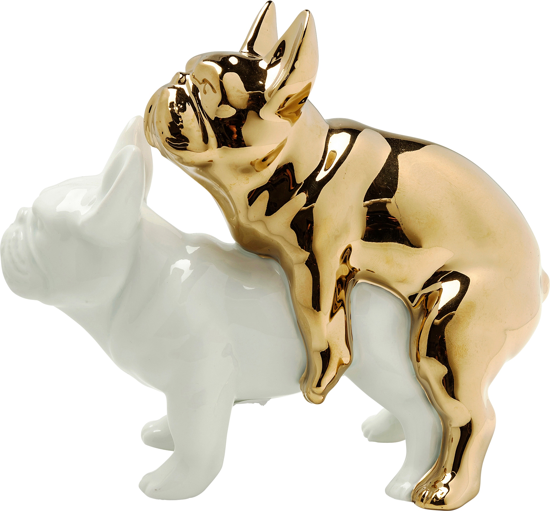 Kare Design Dekofigur »Deko Figur Love Dogs Gold«