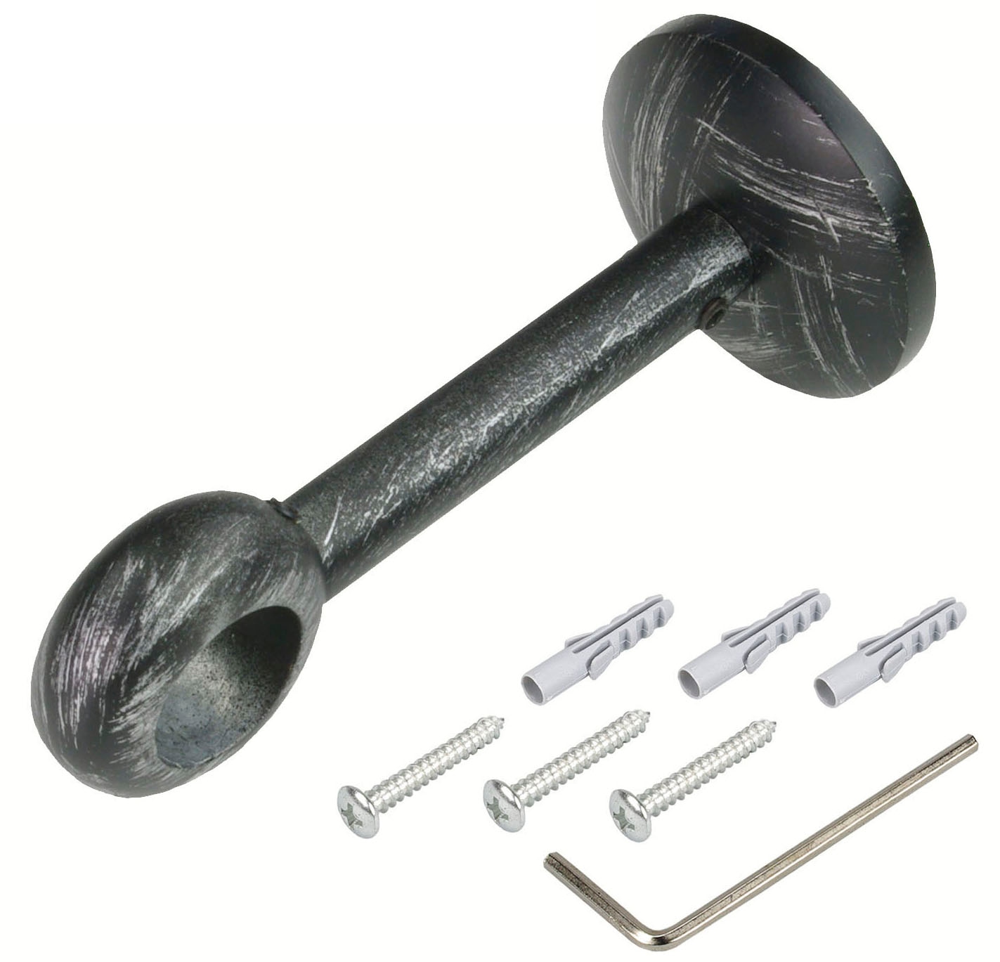 Liedeco Gardinenstangenhalter »Träger, Wandhalter 1-läufig "Esperanca" für 16 mm Stangen« Träger, Wandhalter