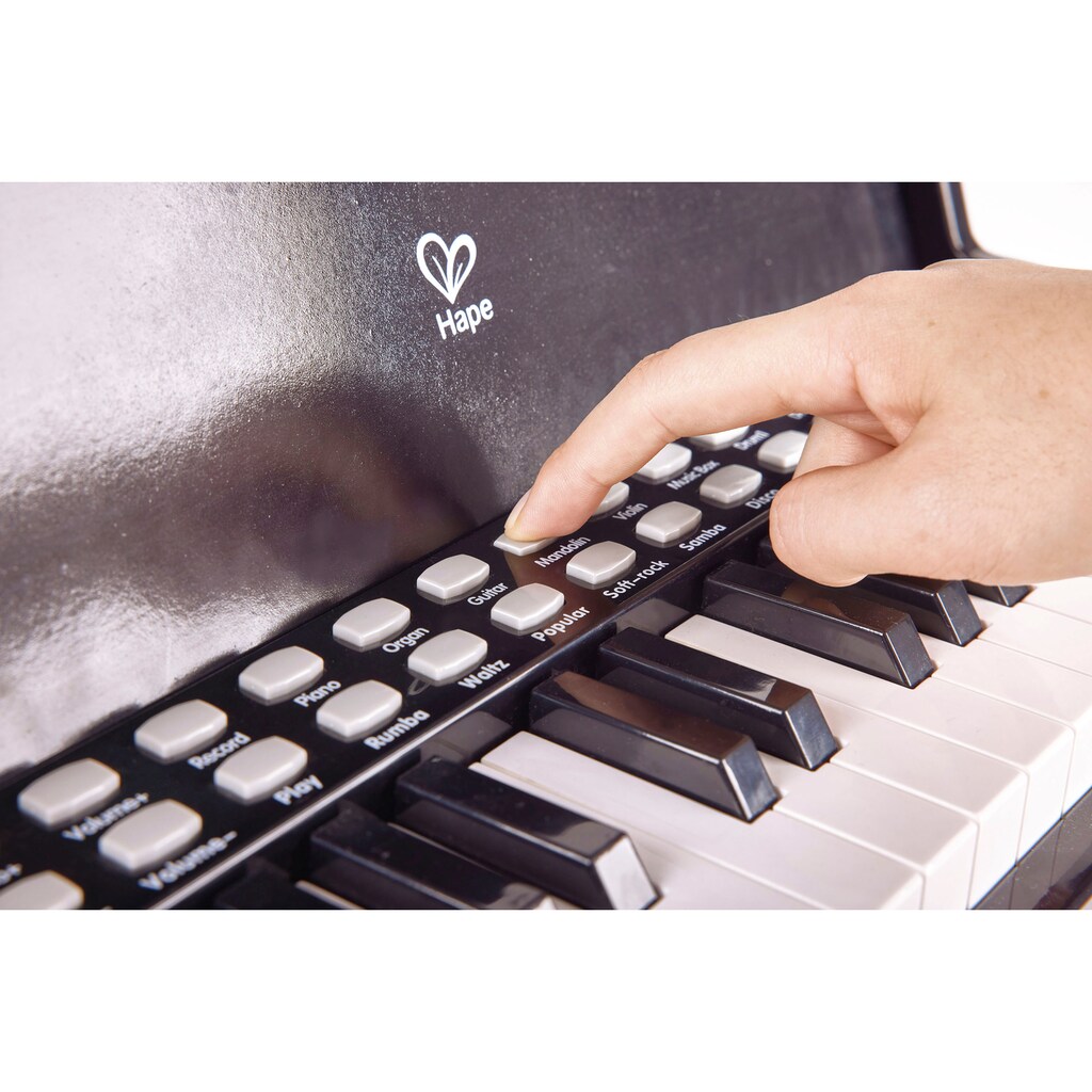 Hape Spielzeug-Musikinstrument »Leuchttasten-Piano mit Hocker«